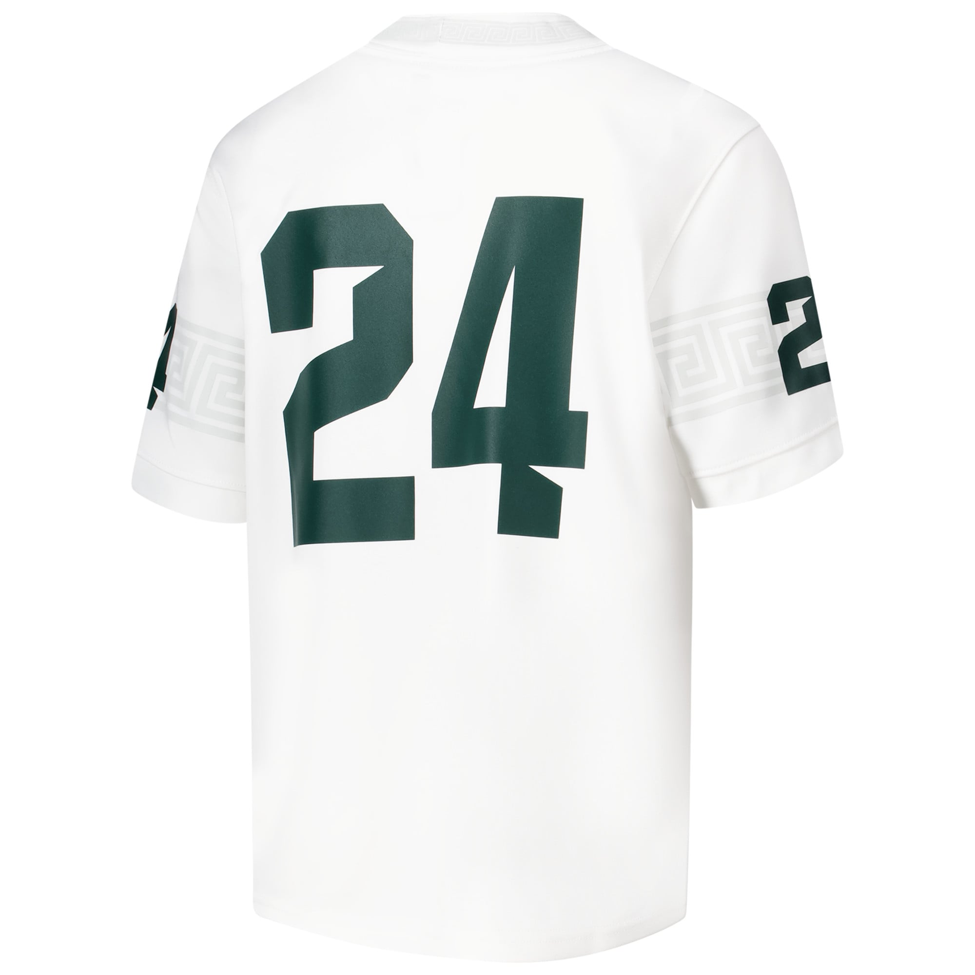 #24 Michigan State Spartans Youth Football Jersey White - back view