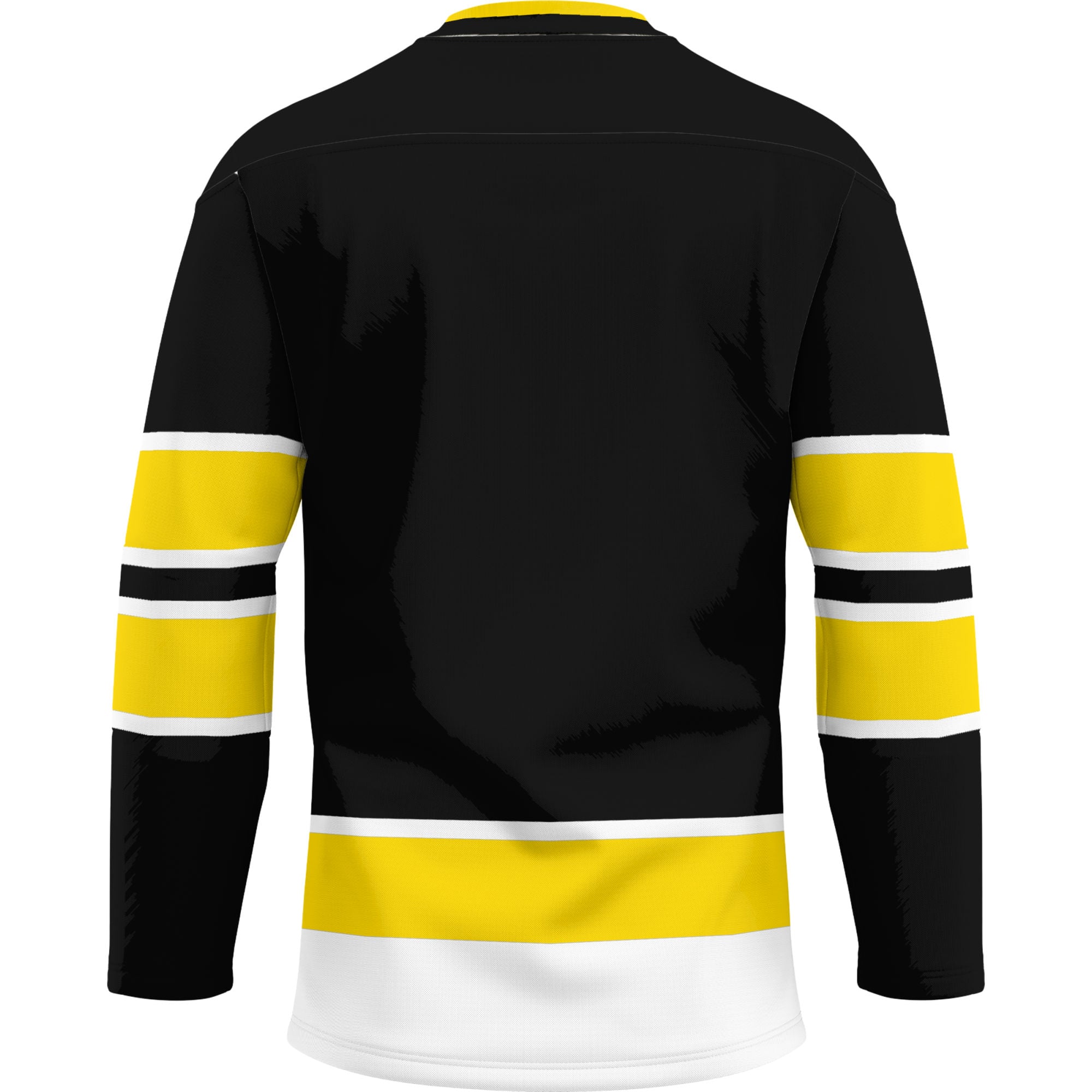 Michigan Tech Huskies Hockey Jersey Gold - back view