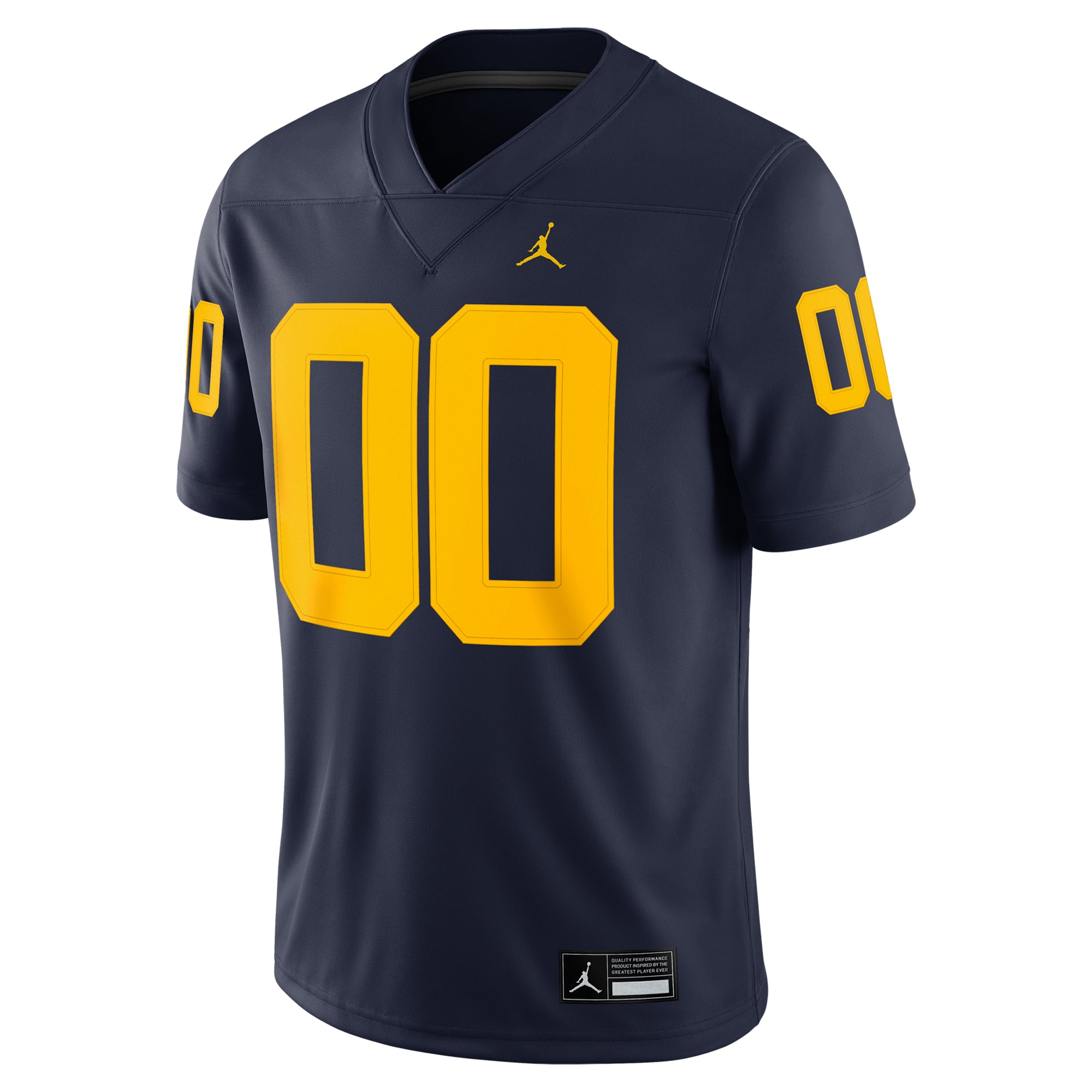 Michigan Wolverines Custom Football Jersey - front view