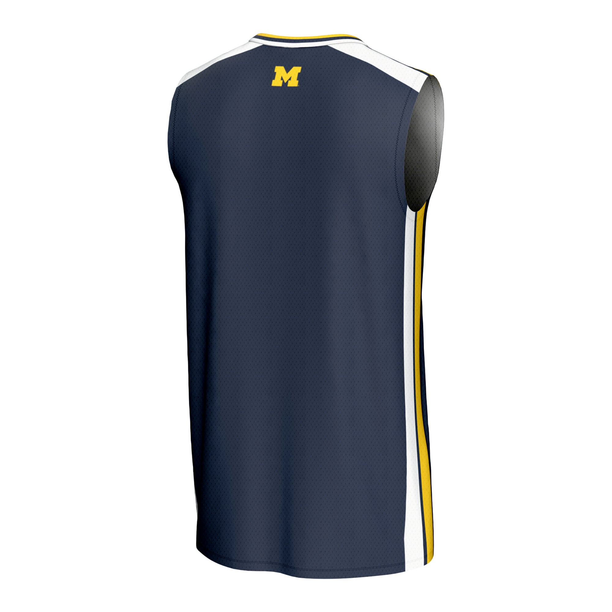 Michigan Wolverines Spirit Basketball Jersey Navy - back view