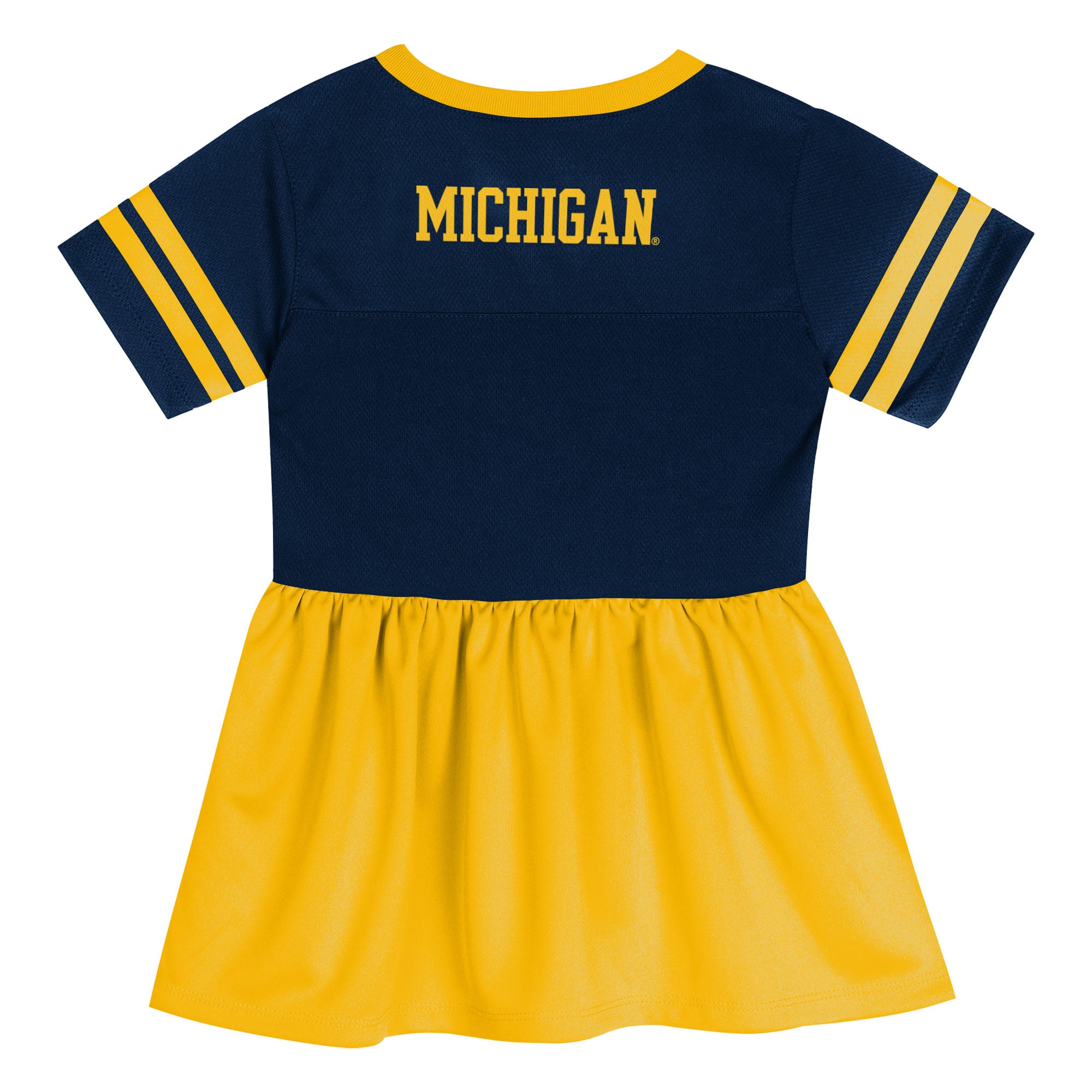 Michigan Wolverines Toddler Toddler Fashion Jersey Navy/Maize - back view