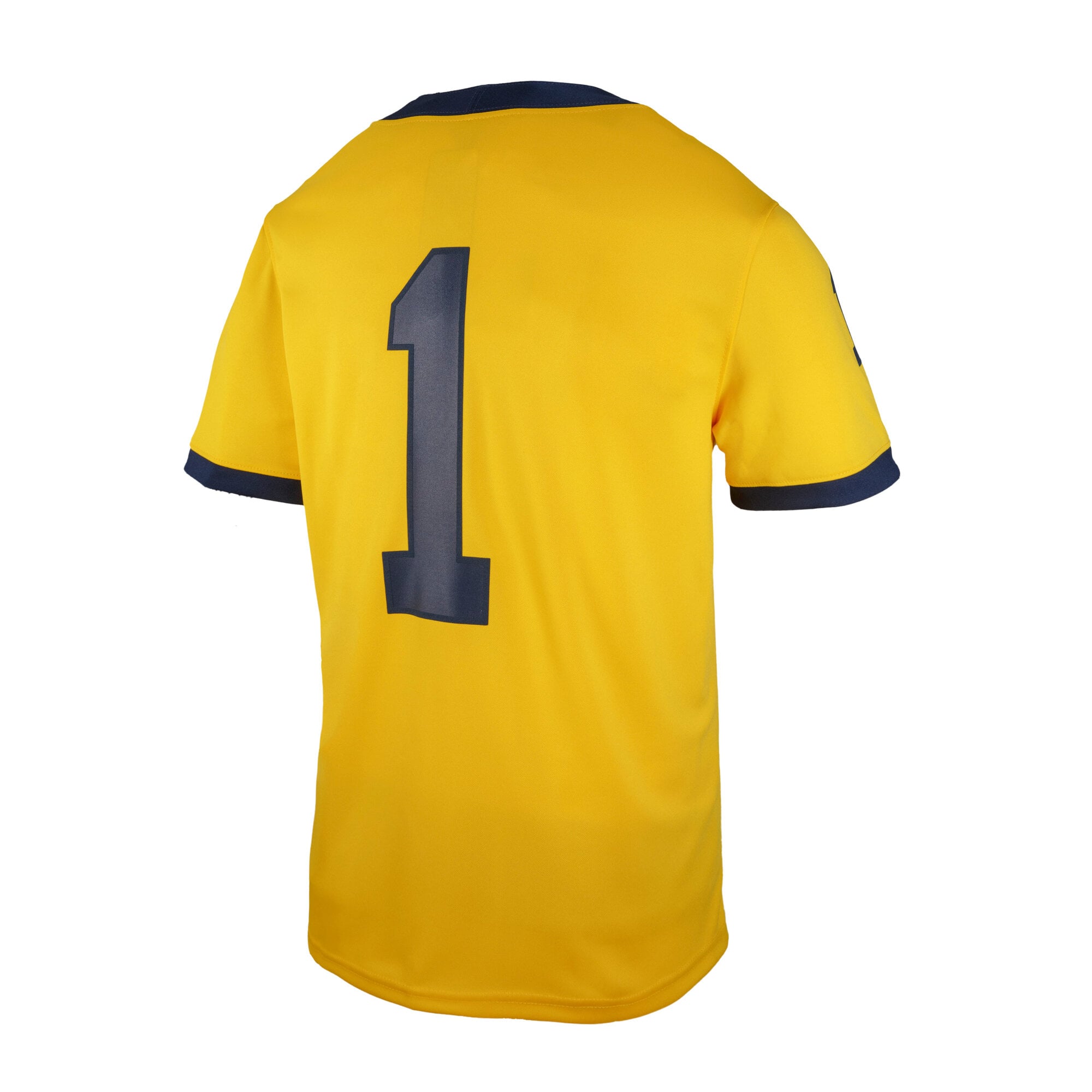 Michigan Wolverines Toddler Football Jersey Maize - back view