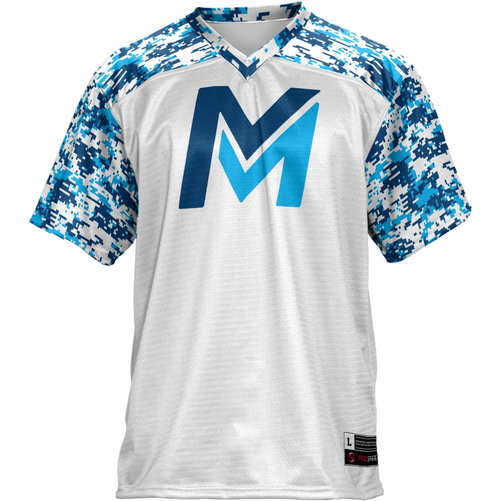 Mid Michigan College Football Jersey White - front view