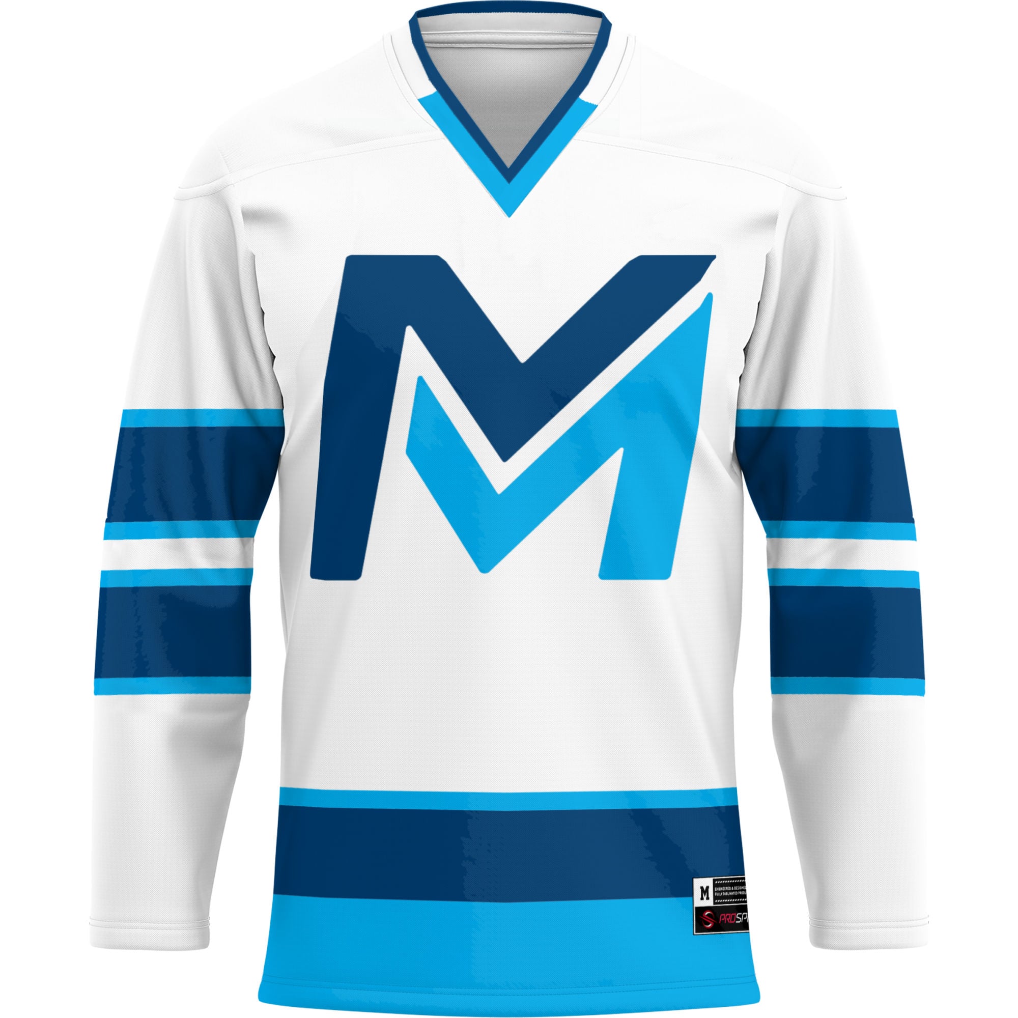 Mid Michigan College Youth Hockey Jersey White - front view