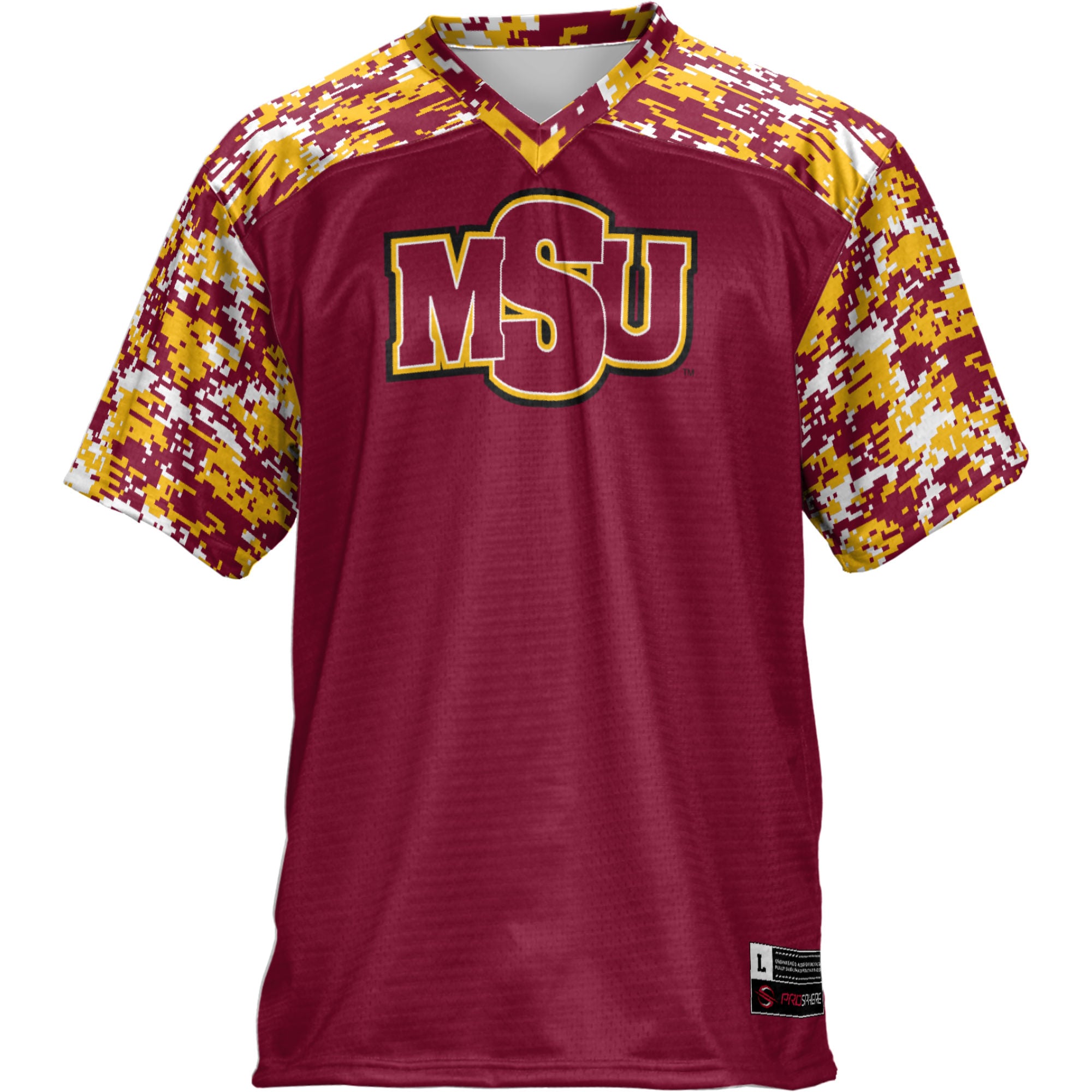 Midwestern State Mustangs Football Jersey Maroon - front view