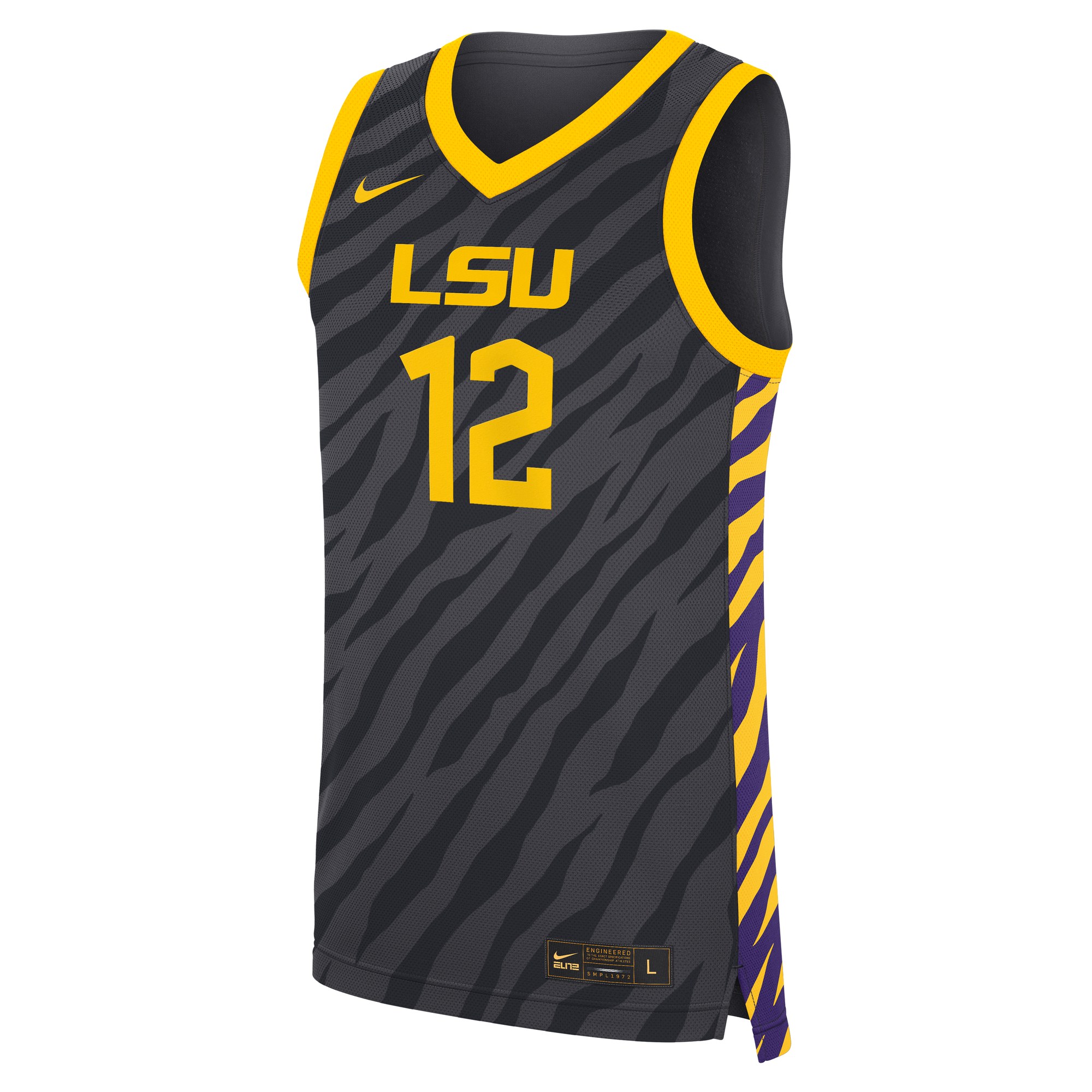Mikaylah Williams LSU Tigers Unisex Basketball Jersey Anthracite - front view