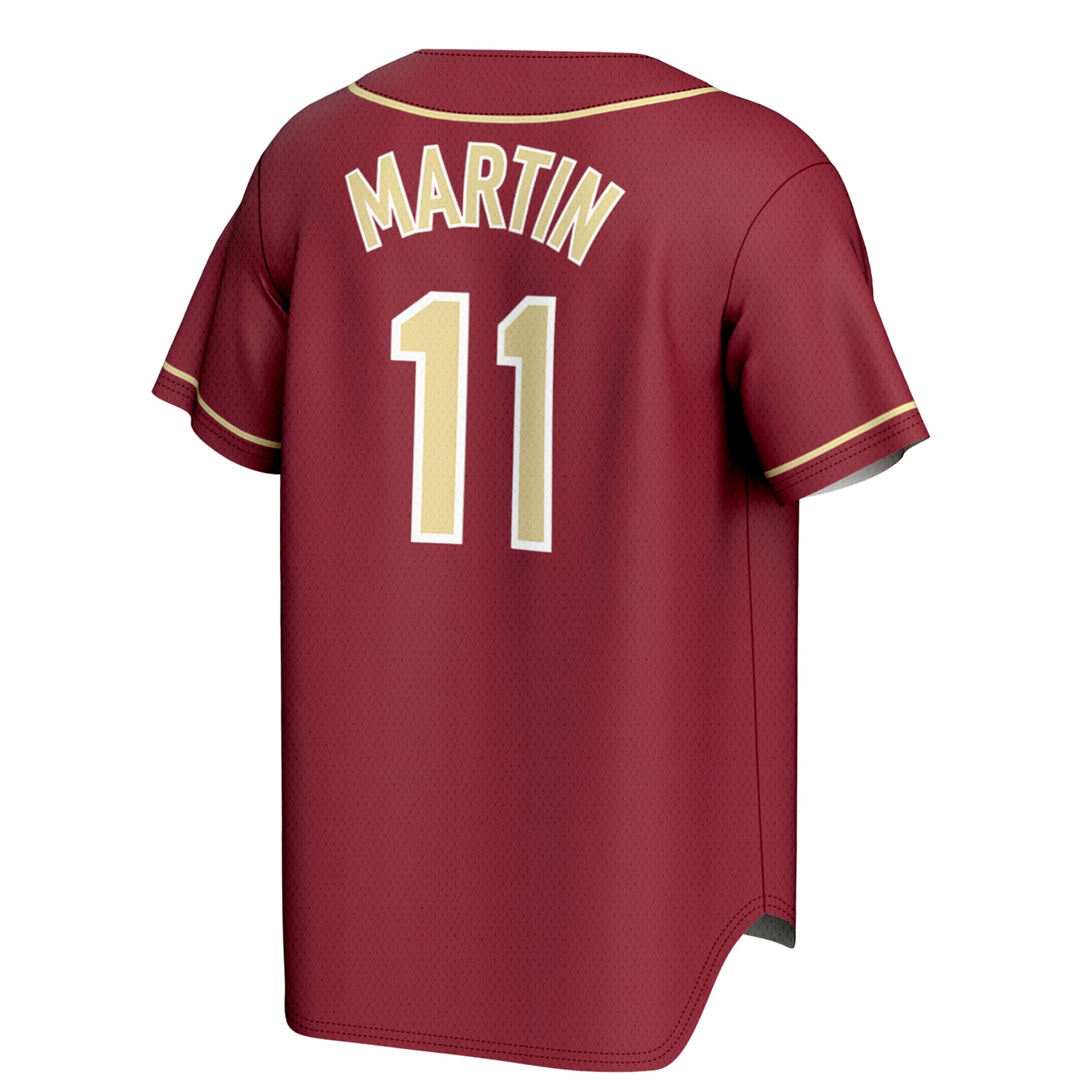 Mike Martin Florida State Seminoles Unisex Lightweight Baseball Jersey Garnet - back view