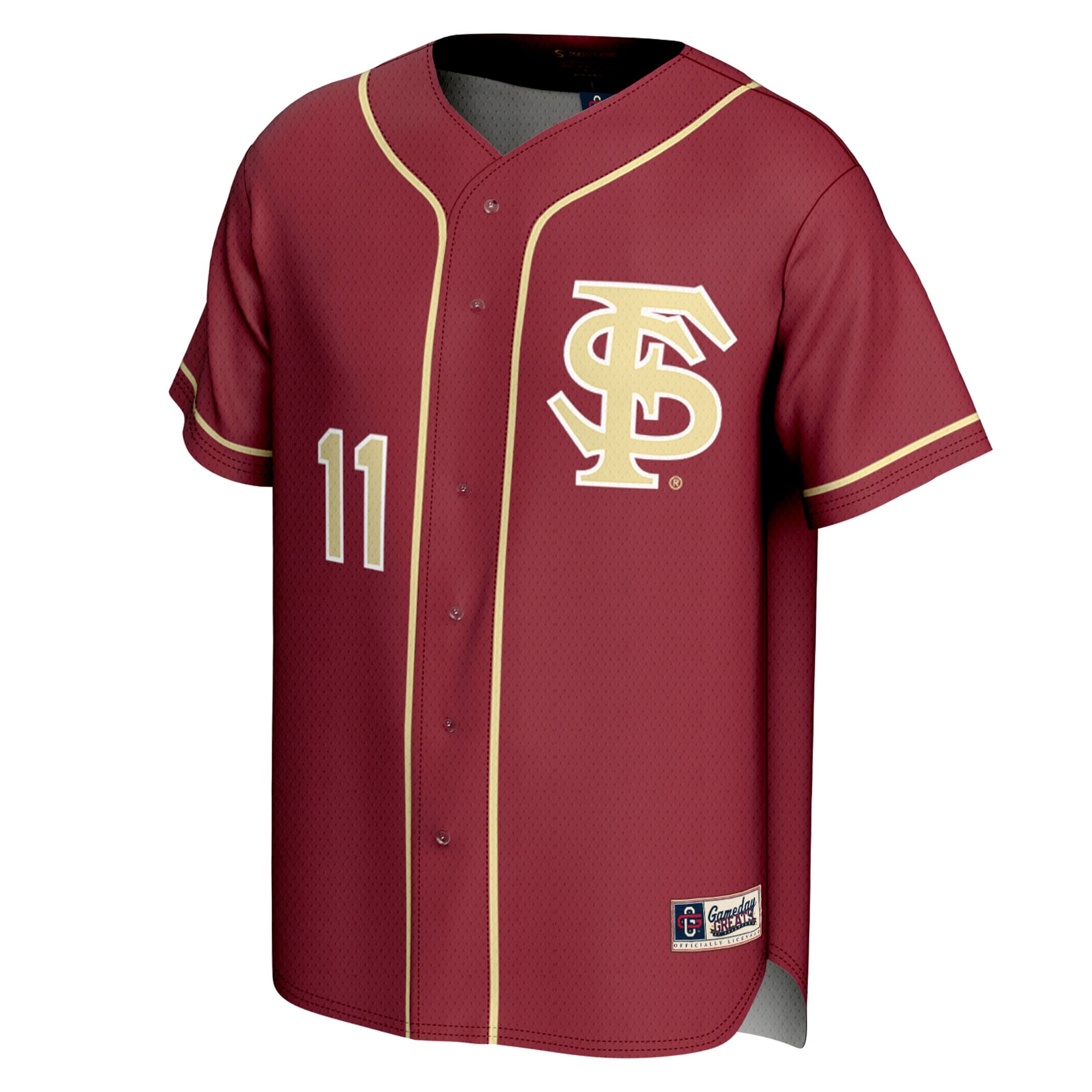 Mike Martin Florida State Seminoles Unisex Lightweight Baseball Jersey Garnet - front view
