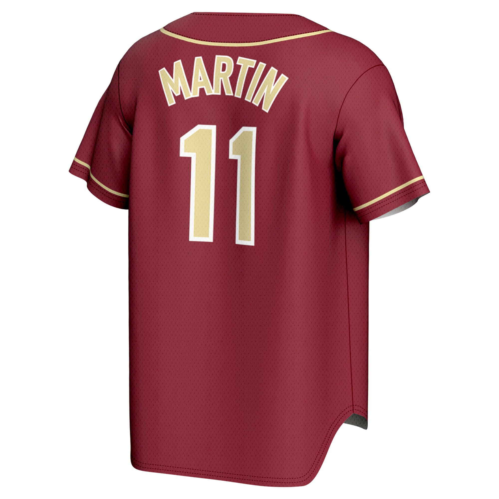 Mike Martin Florida State Seminoles Youth Lightweight Baseball Jersey Garnet - back view