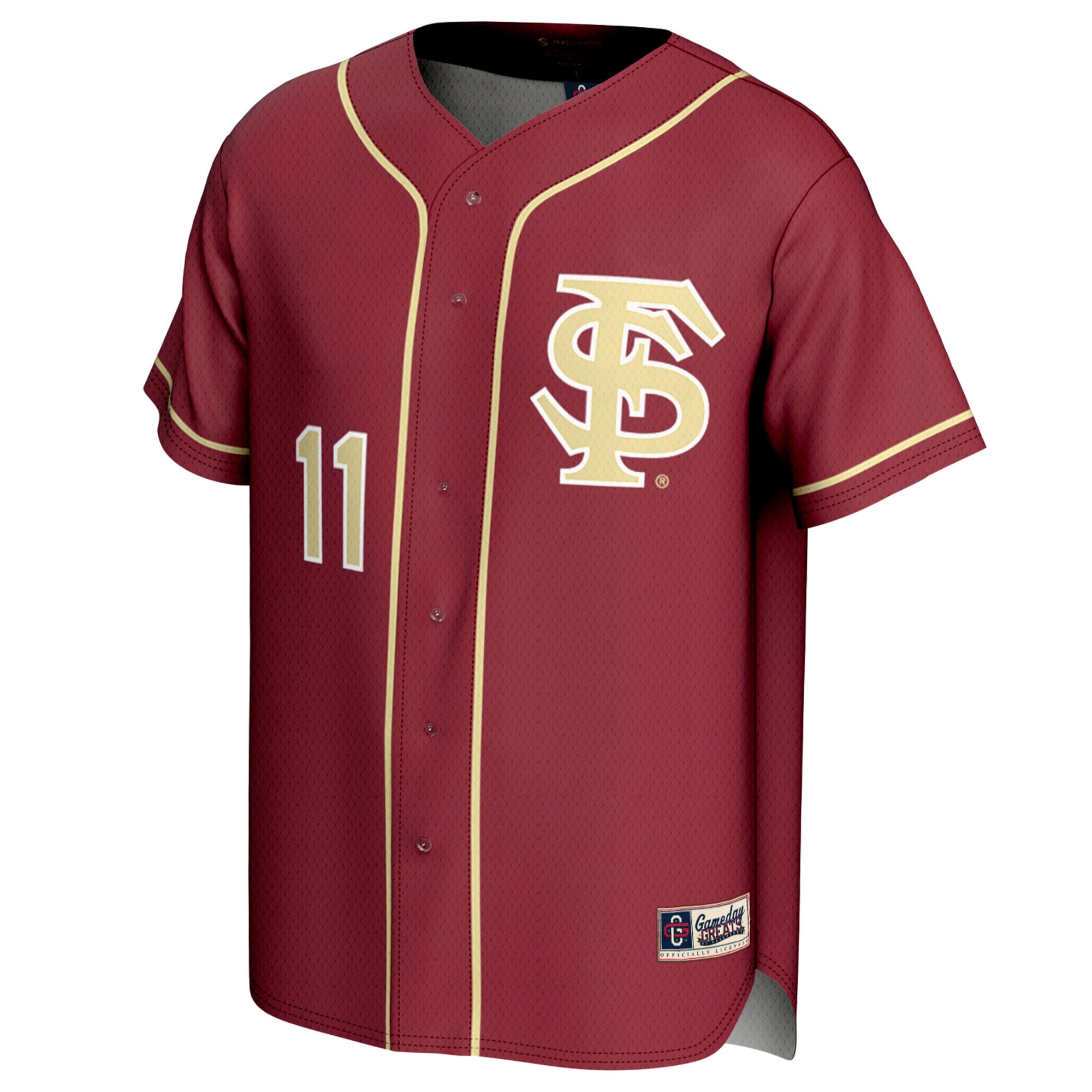 Mike Martin Florida State Seminoles Youth Lightweight Baseball Jersey Garnet - front view