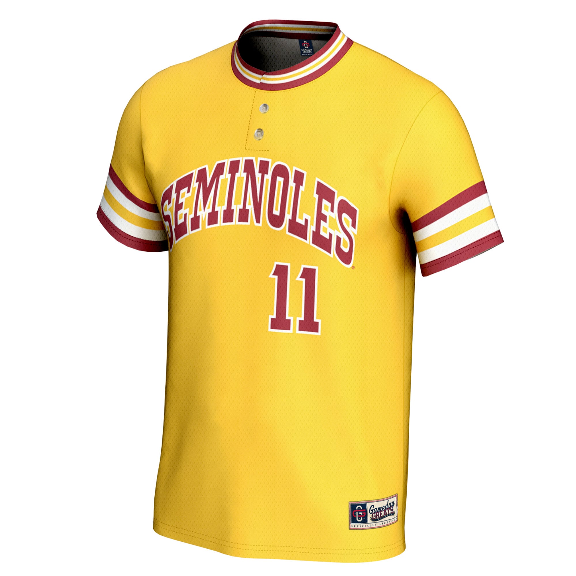 Mike Martin Florida State Seminoles Youth Lightweight Baseball Jersey Gold - front view