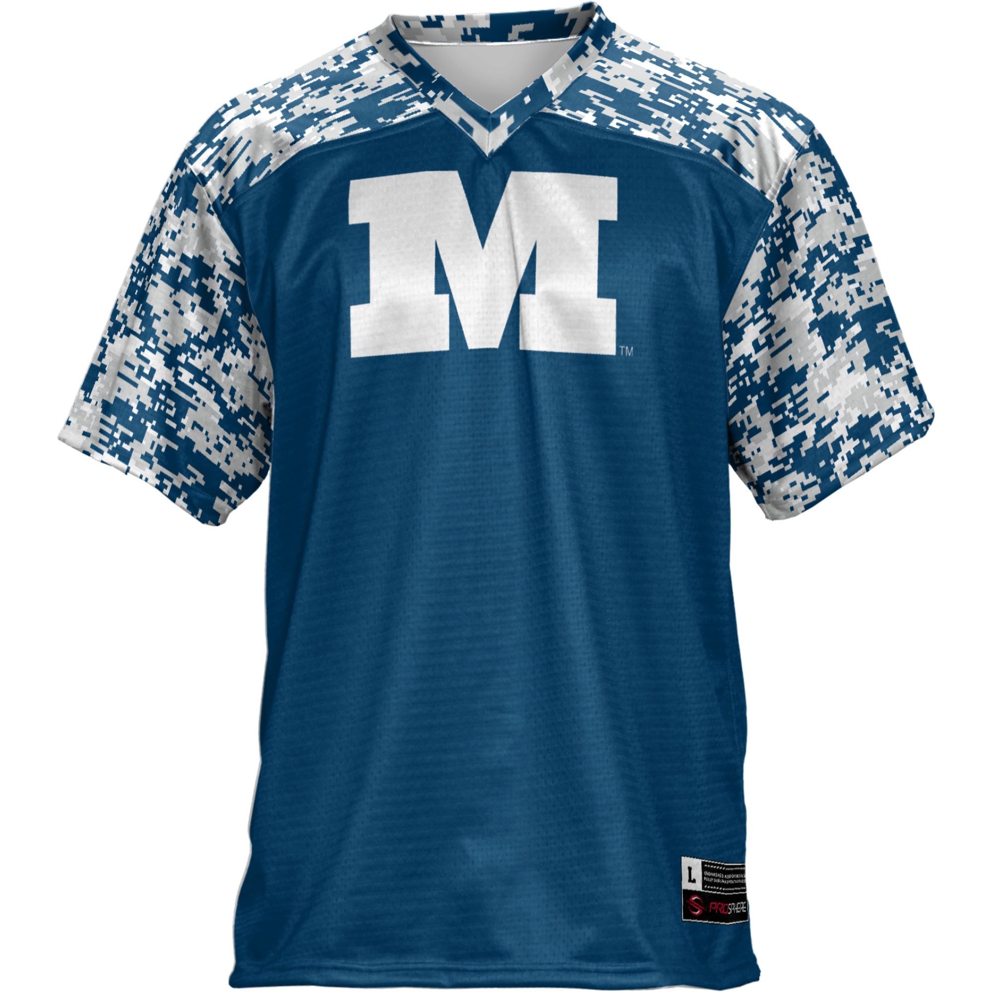 Millikin Big Blue Football Jersey Blue - front view