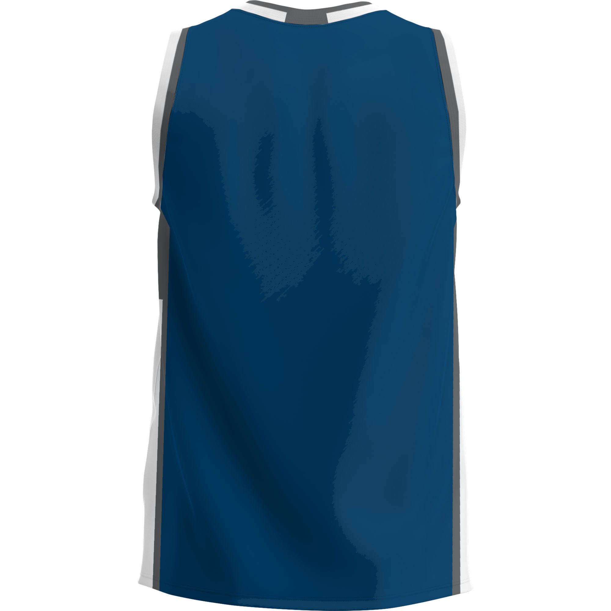 Millikin Big Blue Lightweight Basketball Jersey Blue - back view