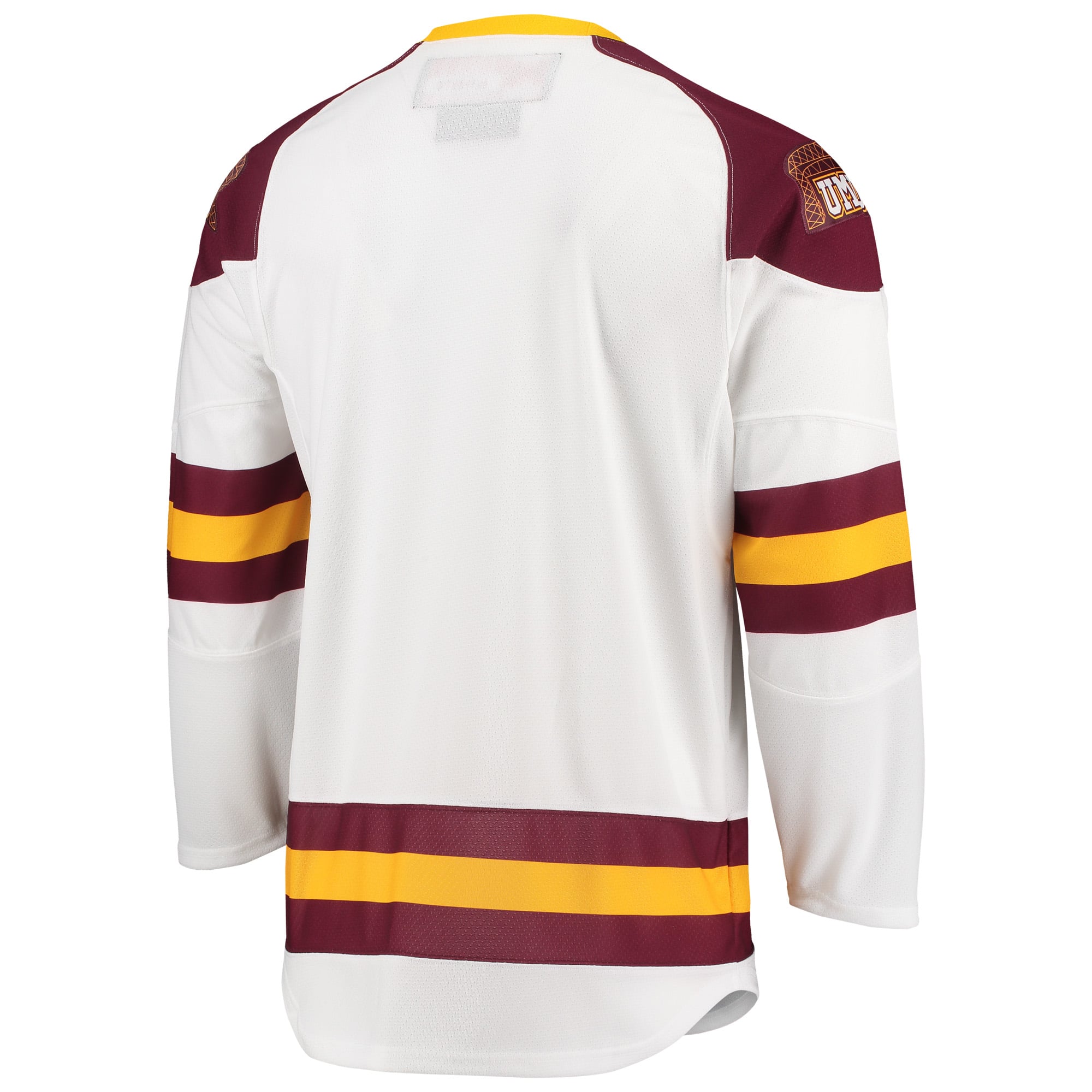 Minnesota Duluth Bulldogs Hockey Jersey White - back view
