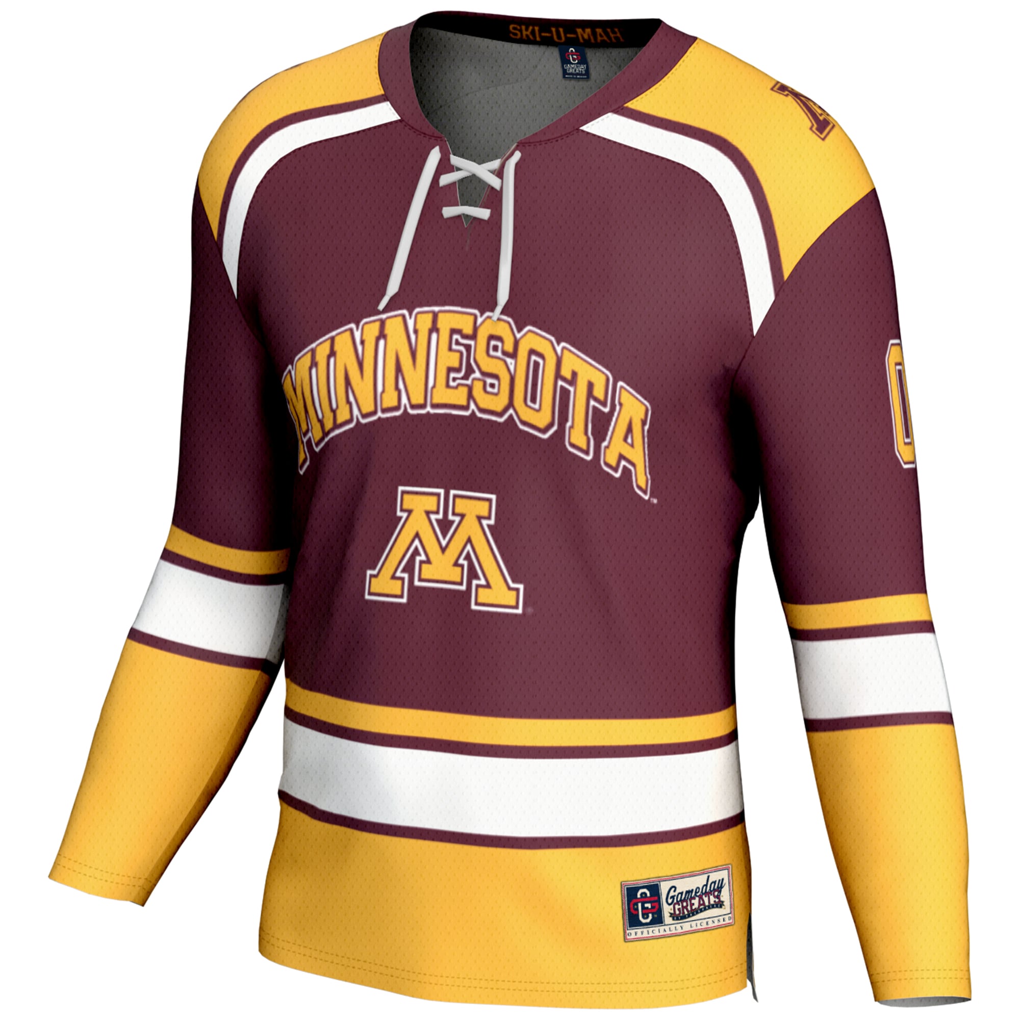 Minnesota Golden Gophers Hockey Jersey Maroon - front view