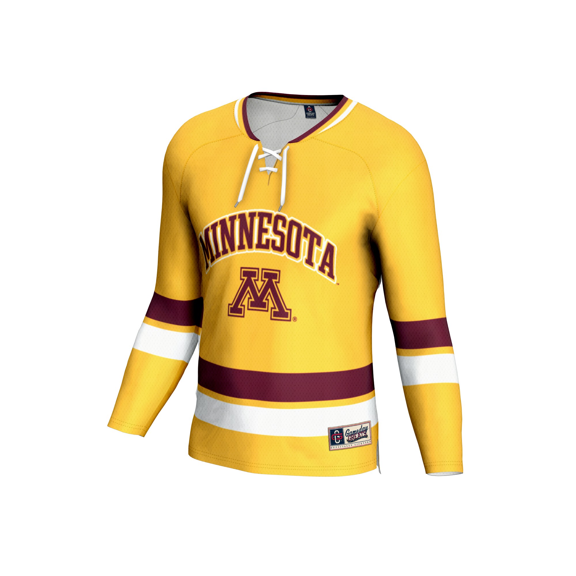 #1 Minnesota Golden Gophers Youth Lightweight Women's Hockey Jersey Gold - front view