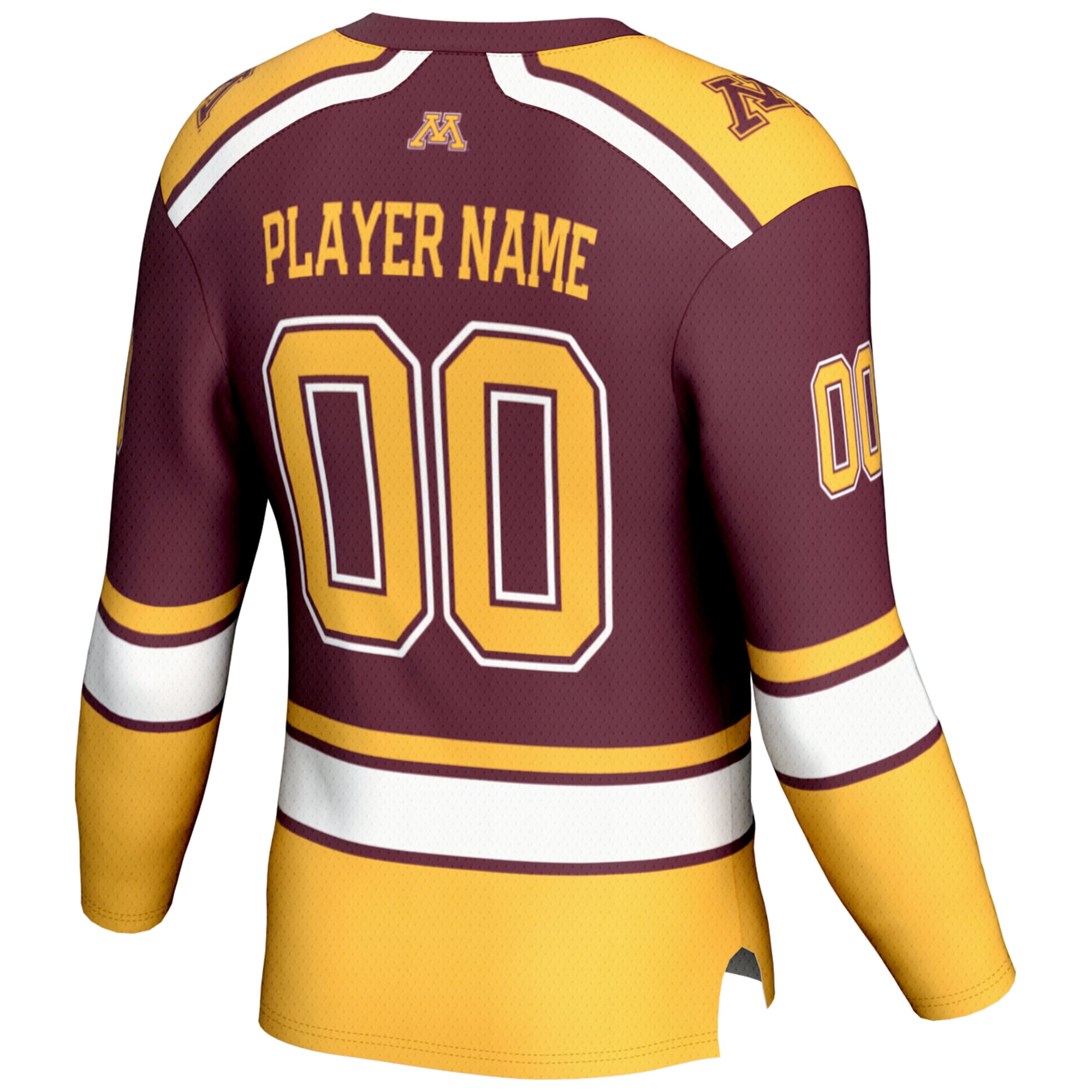Minnesota Golden Gophers Women's Hockey Jersey Maroon - back view