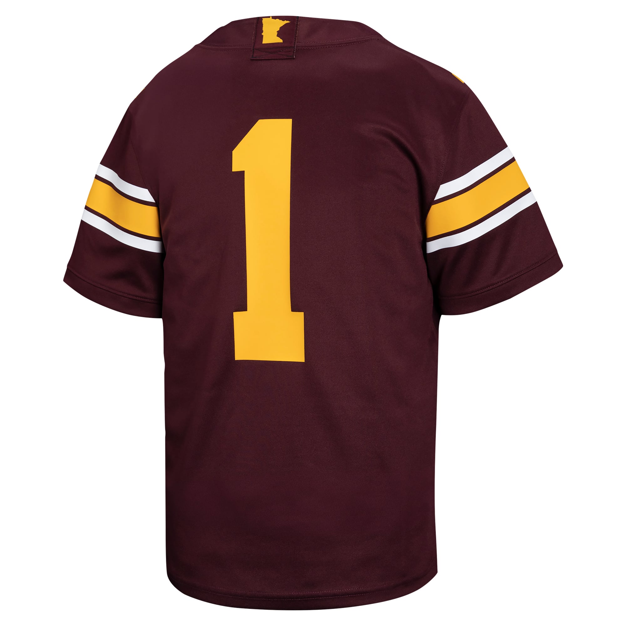 #1 Minnesota Golden Gophers Youth Football Jersey - Maroon - back view