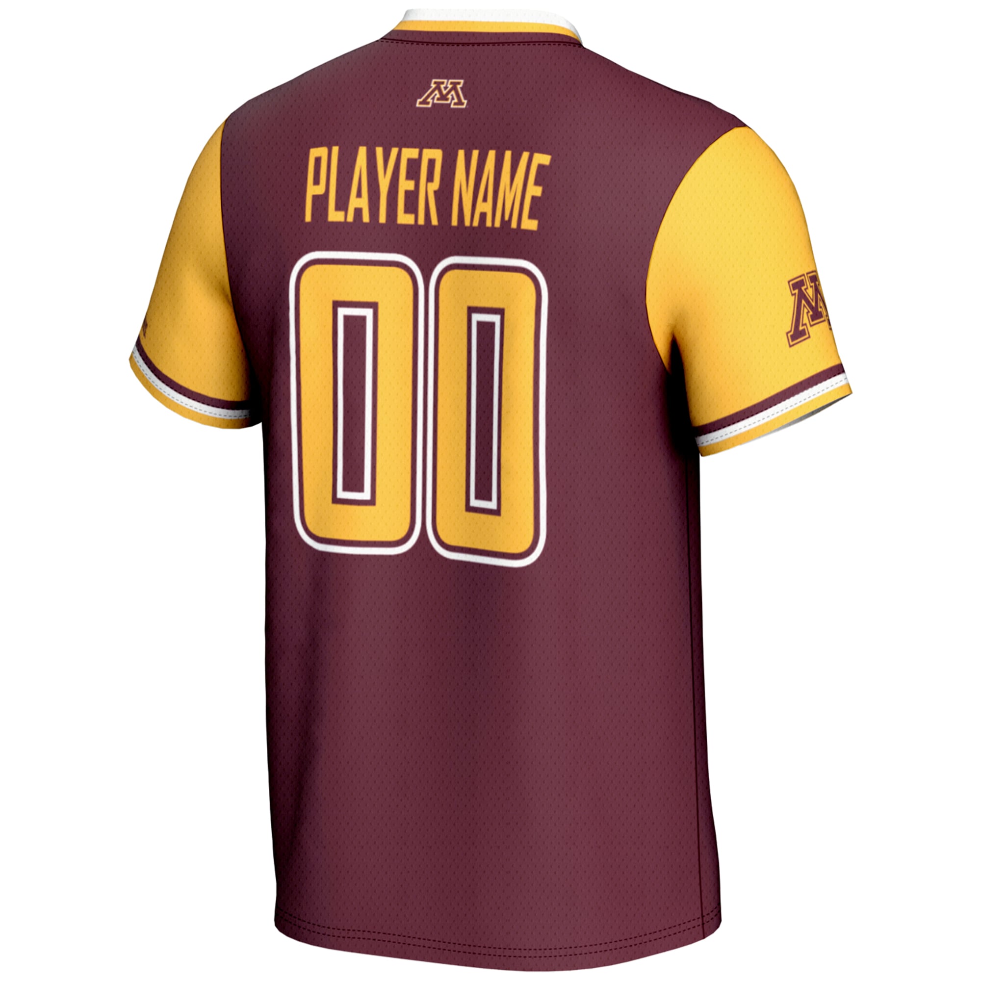 Minnesota Golden Gophers Youth Lightweight Softball Jersey Maroon - back view