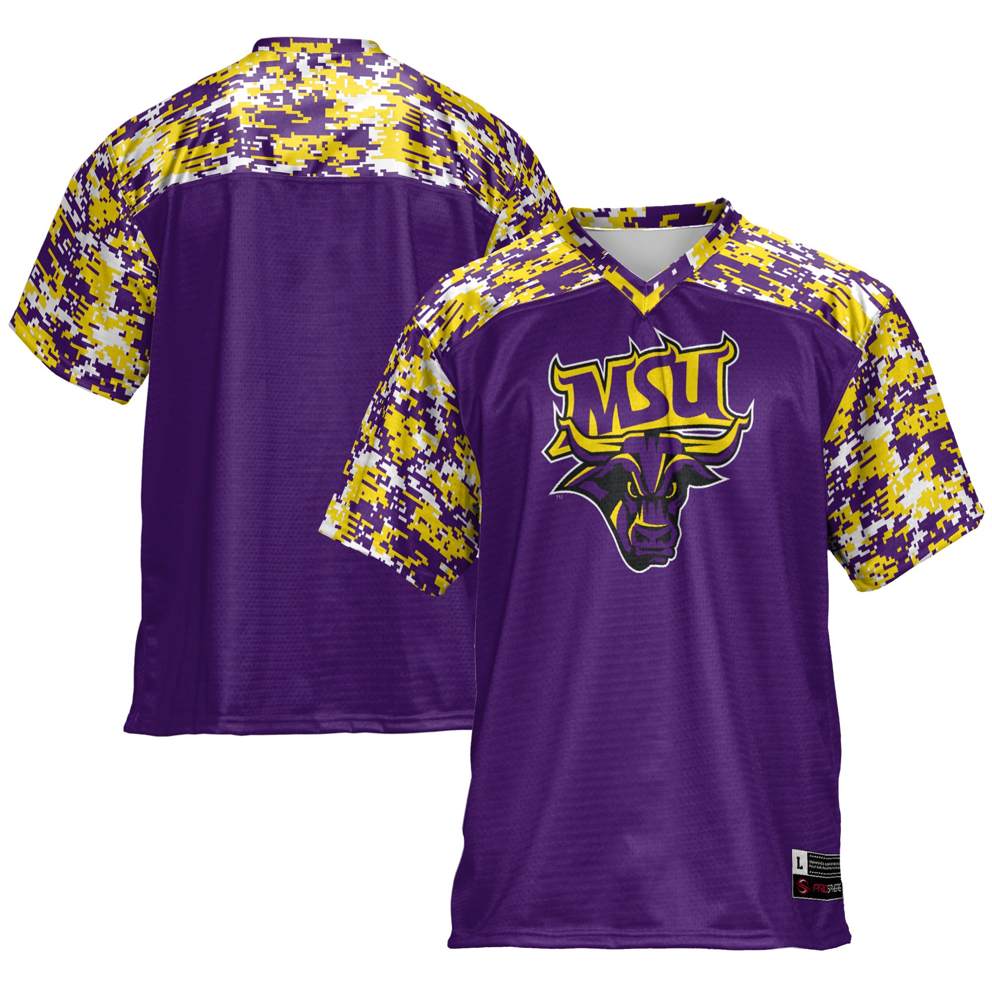 Minnesota State Mavericks Football Jersey Purple - front and back view