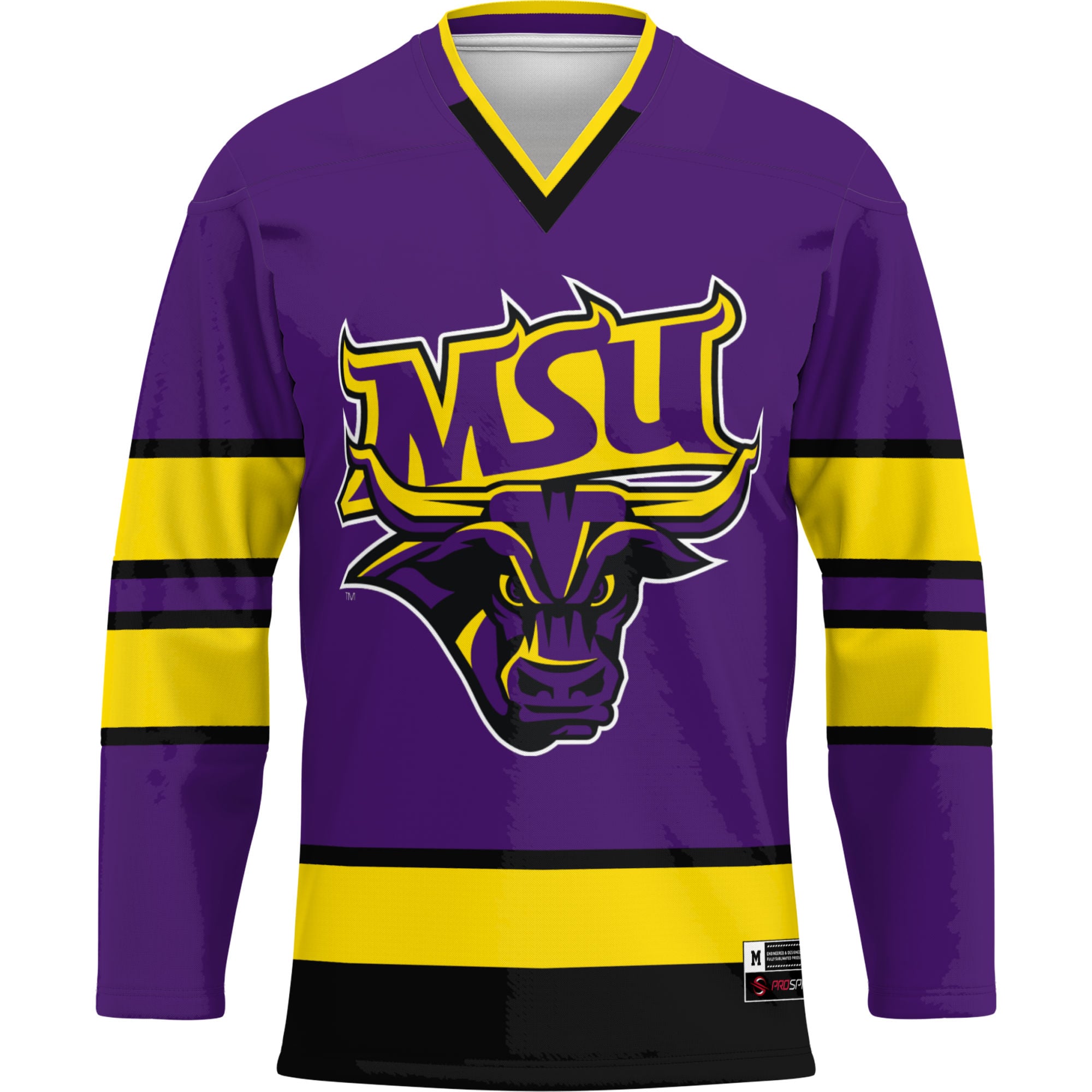 Minnesota State Mavericks Hockey Jersey Purple - front view