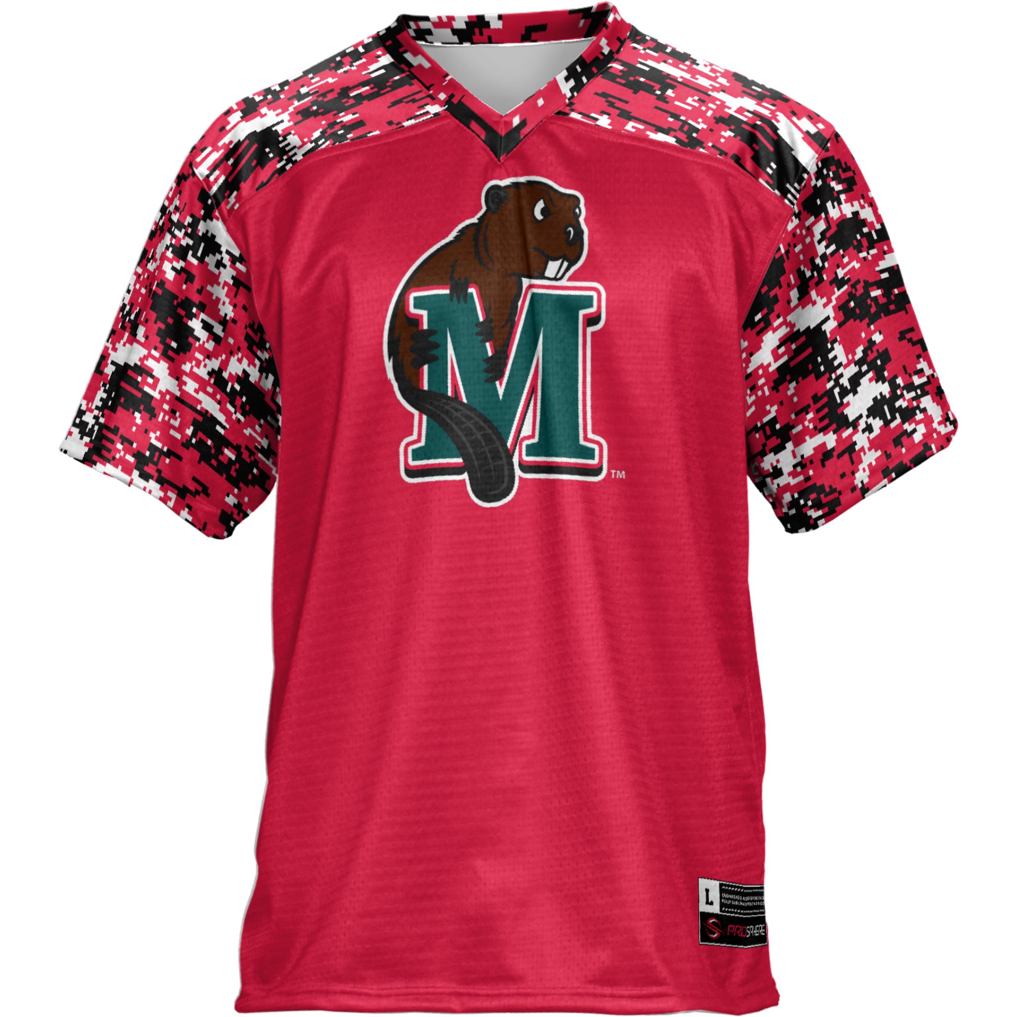 Minot State Beavers Football Jersey Red - front view