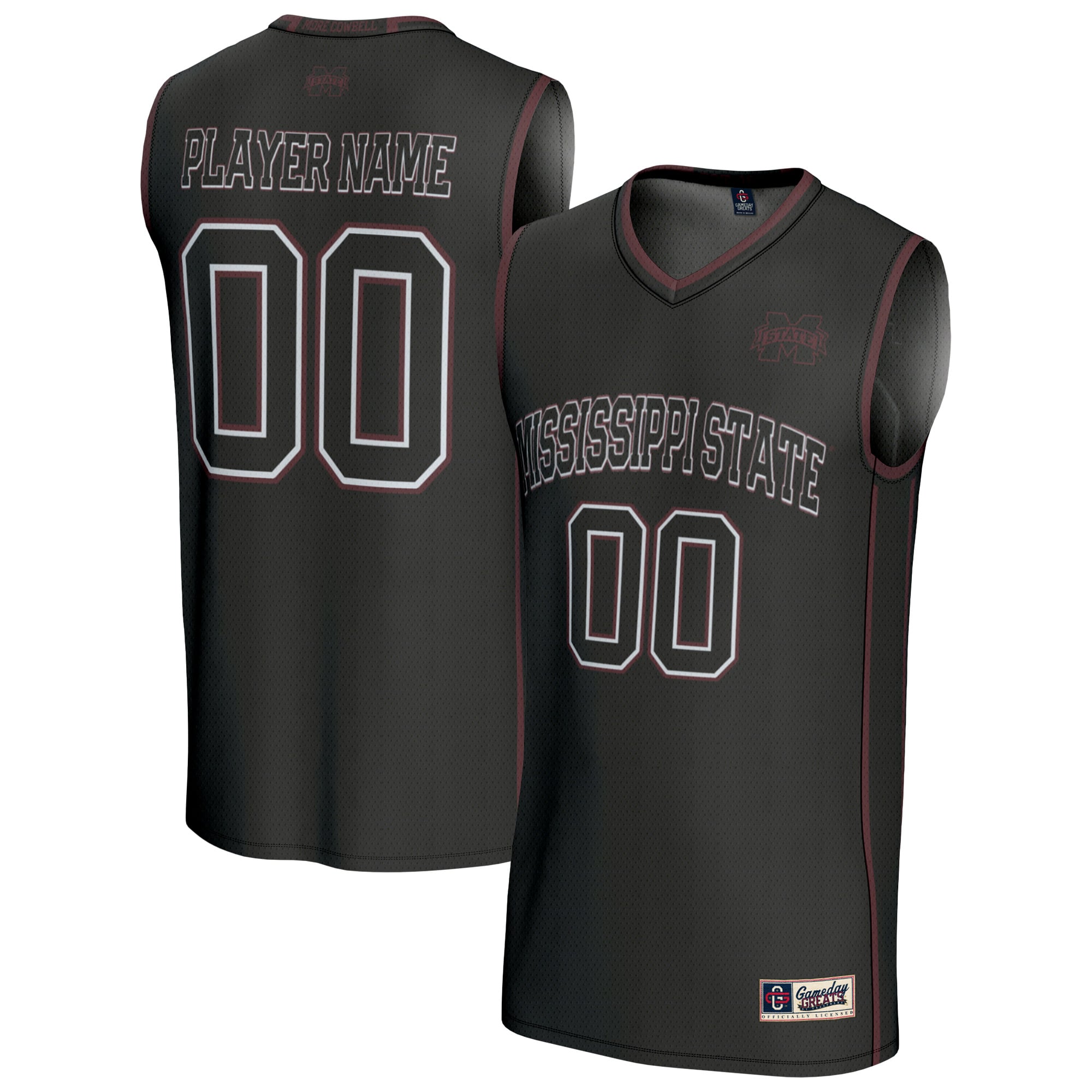 Mississippi State Bulldogs Unisex Lightweight Collegiate Women's Basketball - front and back view