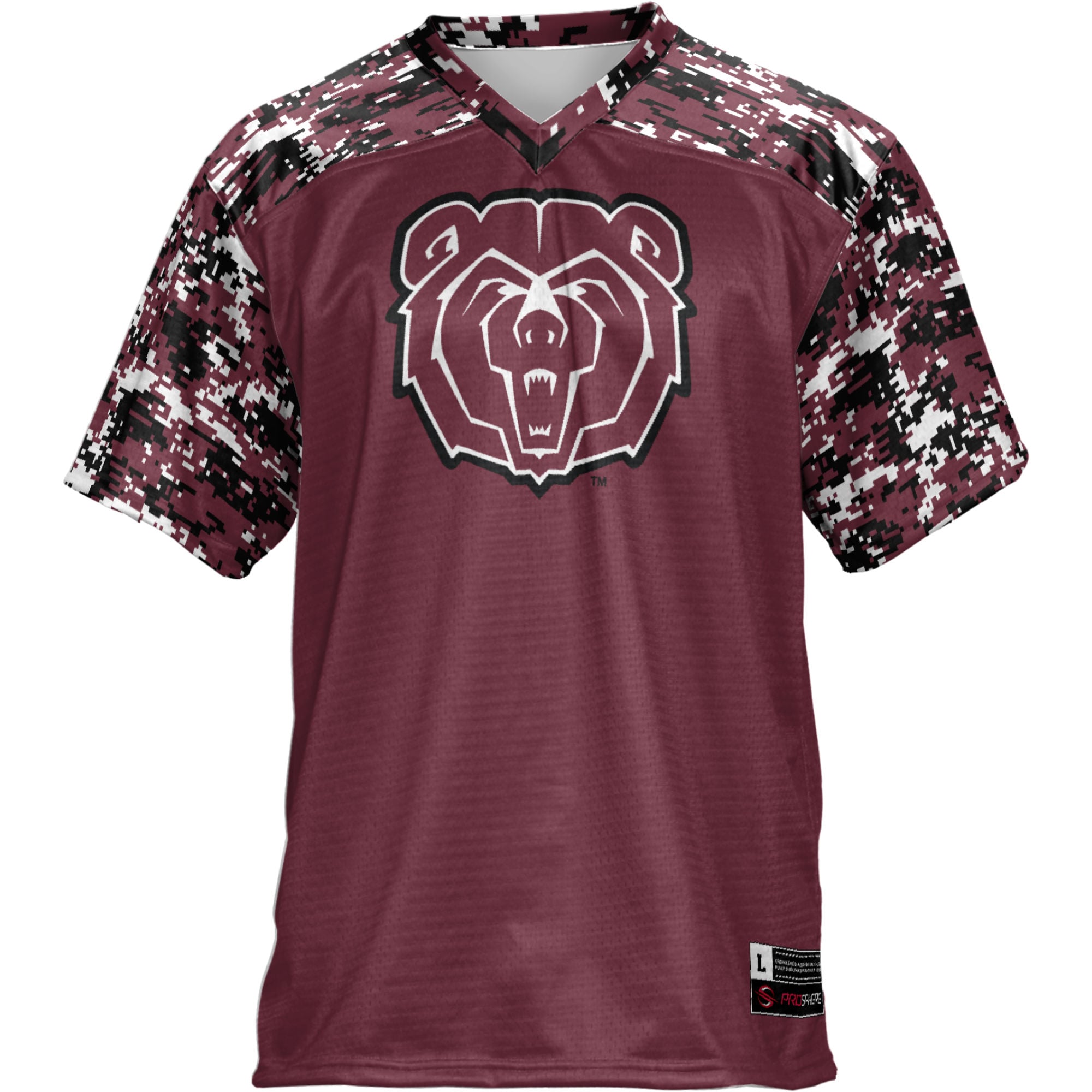 Missouri State University Bears Football Jersey Maroon - front view