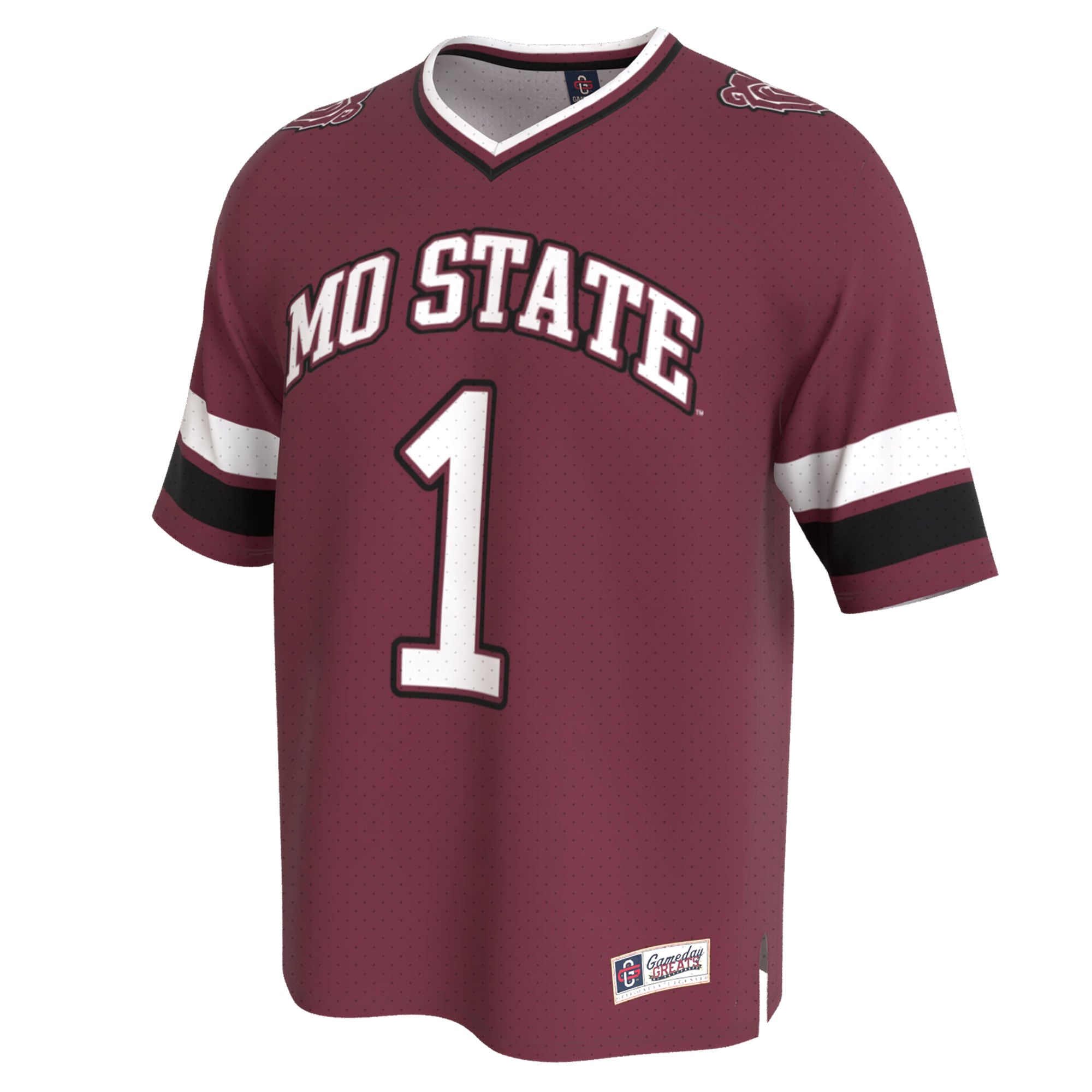Missouri State University Bears Youth Lightweight Collegiate Football Fashion Jersey - front view