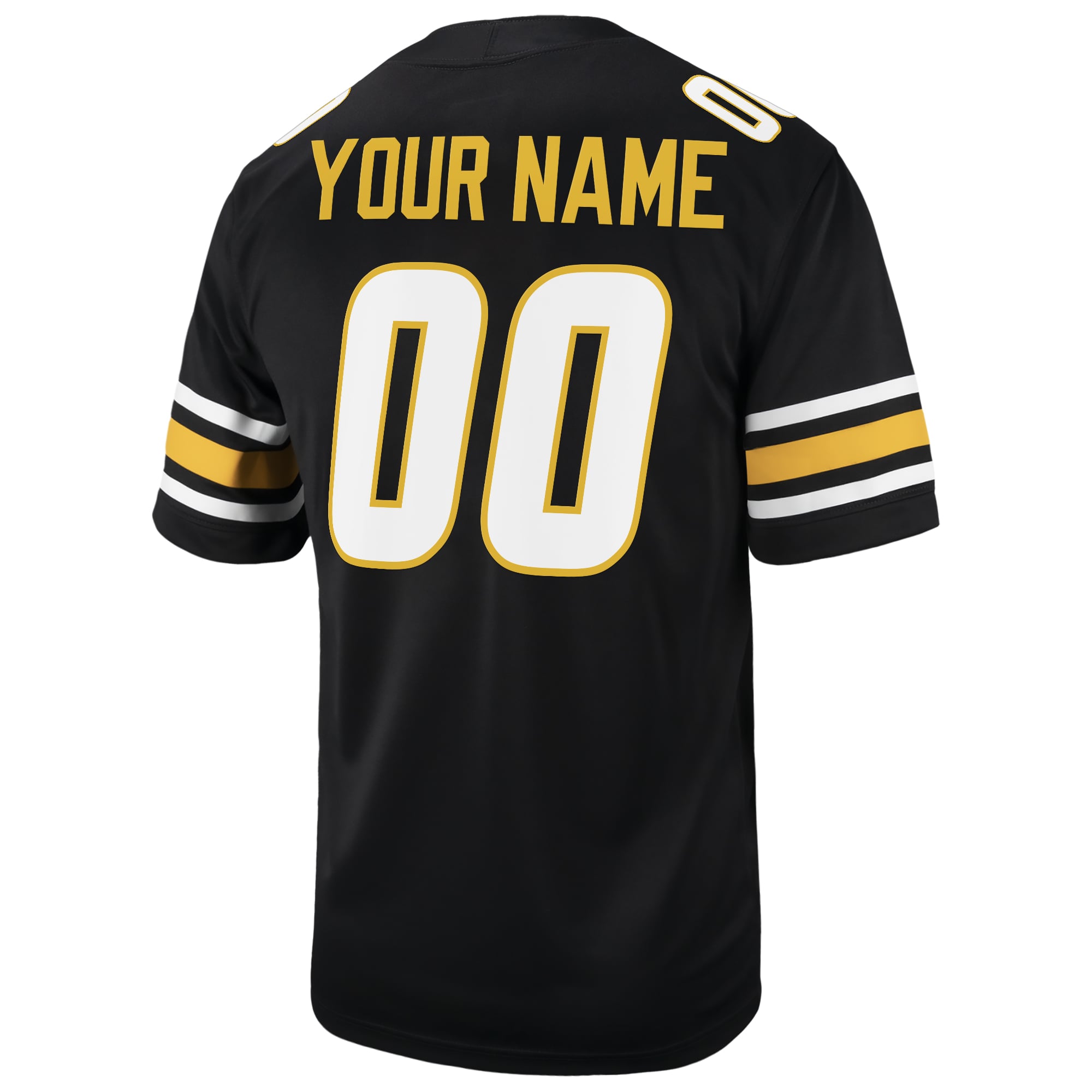 Missouri Tigers Custom Football Jersey Black - back view