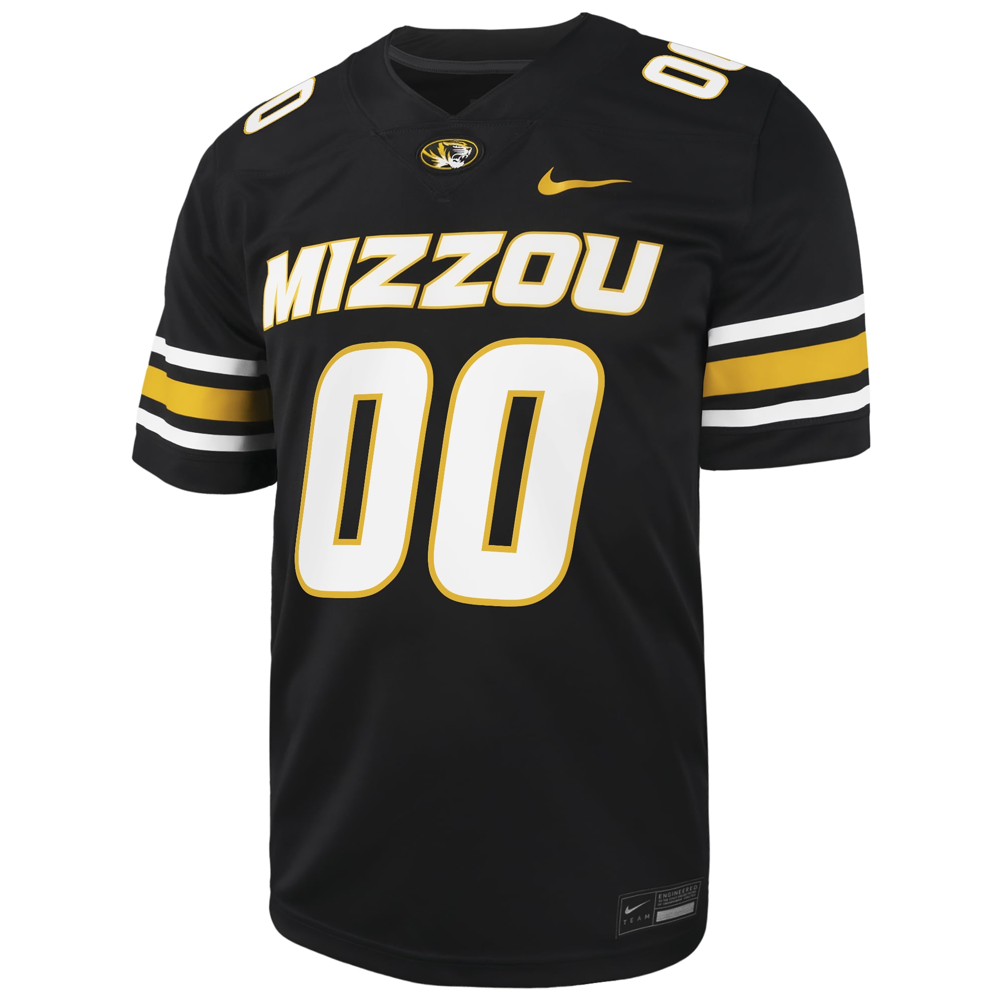 Missouri Tigers Football Jersey Black - front view