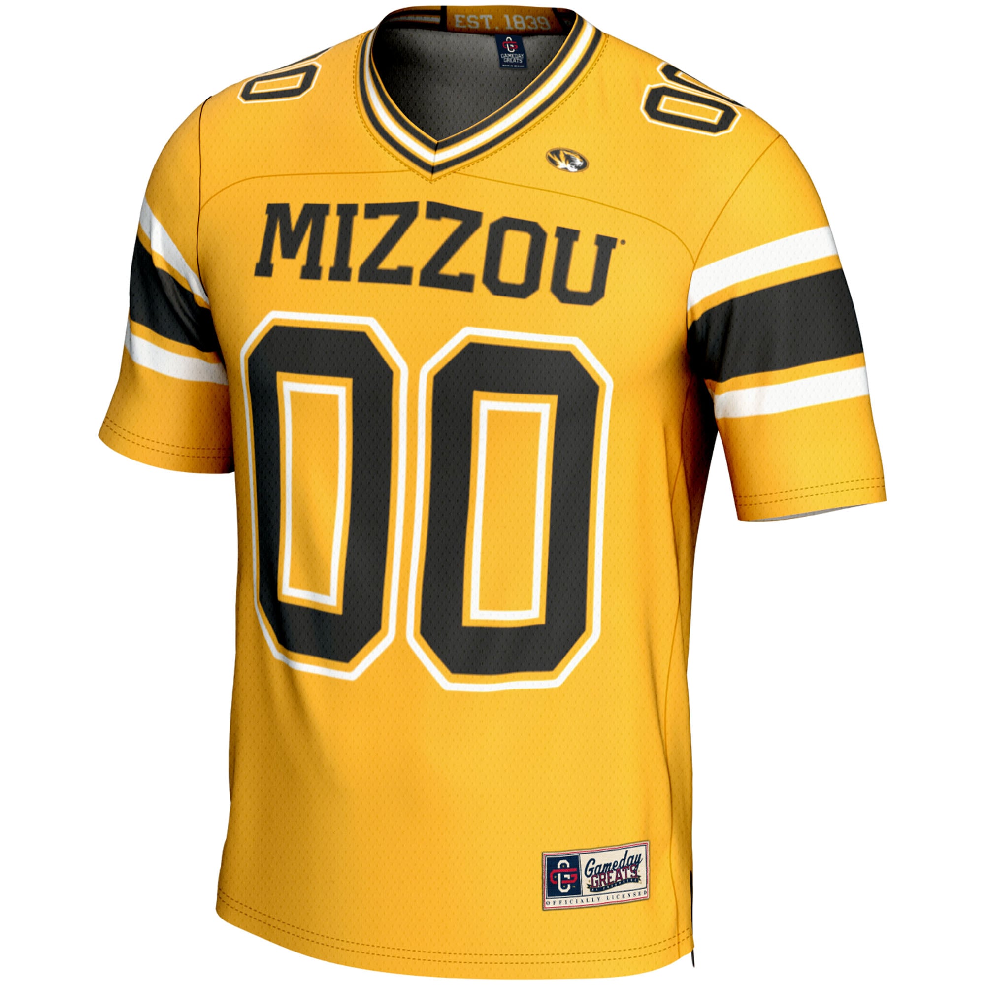 Missouri Tigers Football Jersey Gold - front view