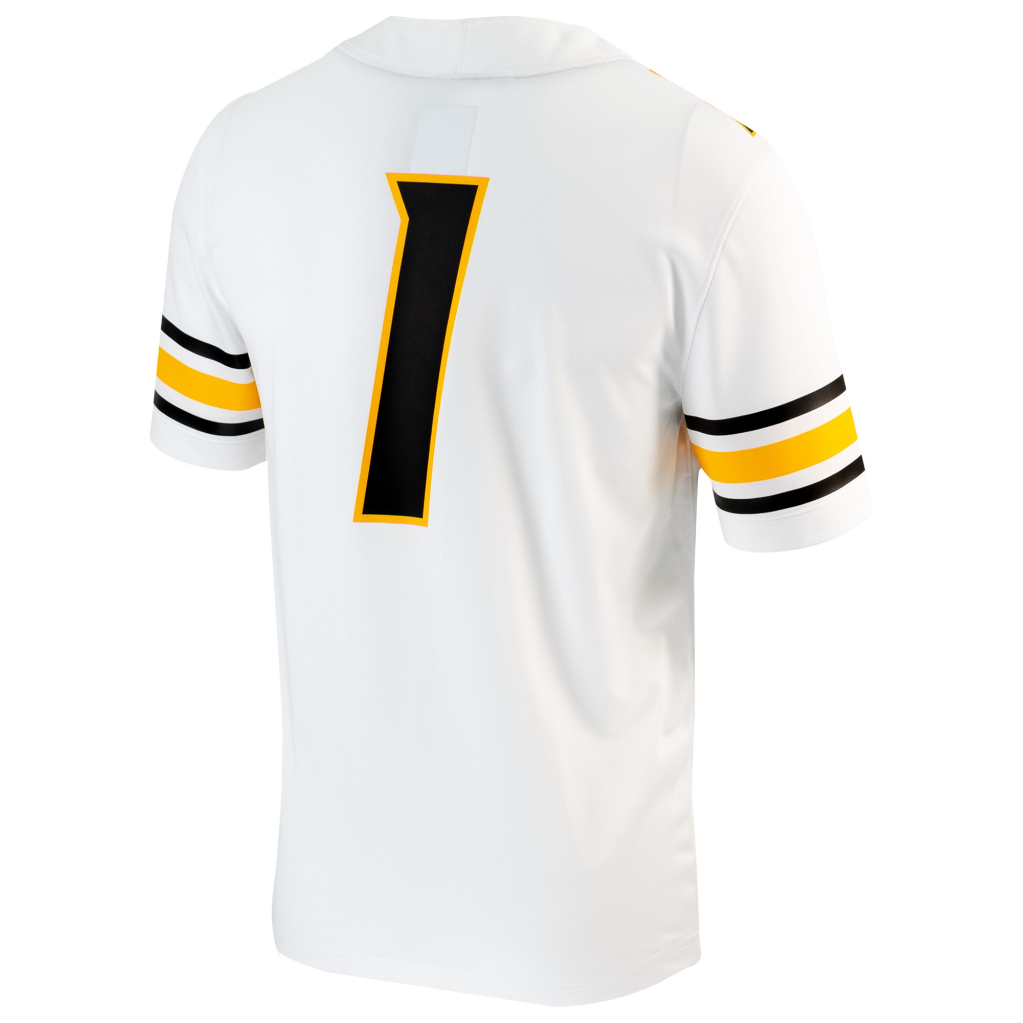 #1 Missouri Tigers Football Jersey White - back view