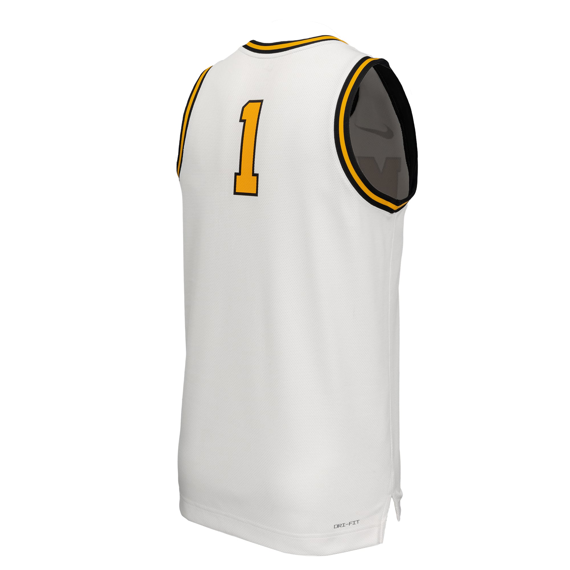 Missouri Tigers Retro Basketball Jersey White - back view