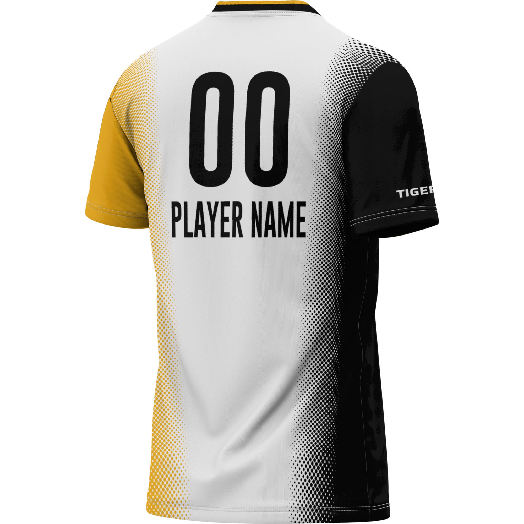 Missouri Tigers Youth Lightweight Women's Soccer Jersey White - back view