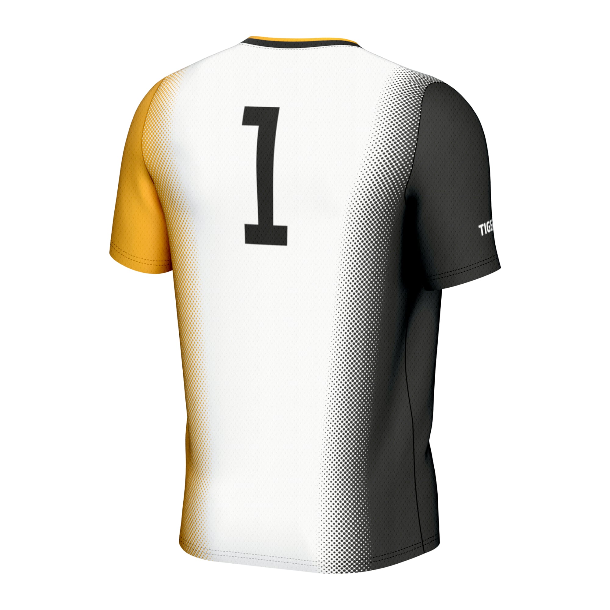#1 Missouri Tigers Unisex Lightweight Women's Soccer Jersey White - back view