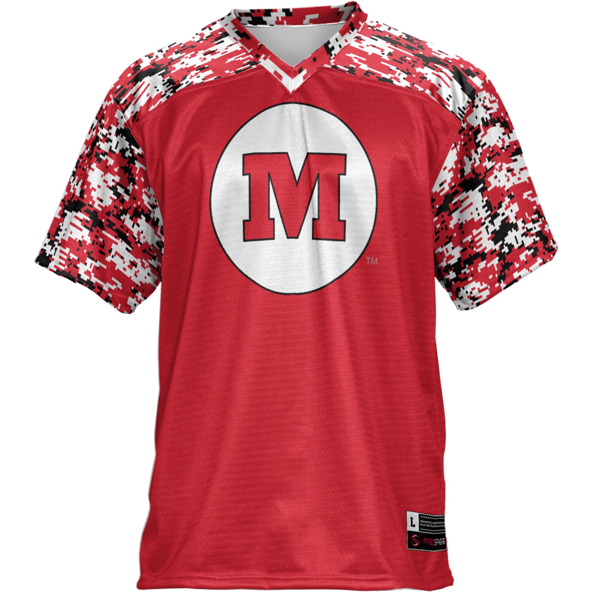 Monmouth College Fighting Scots Football Jersey Red - front view