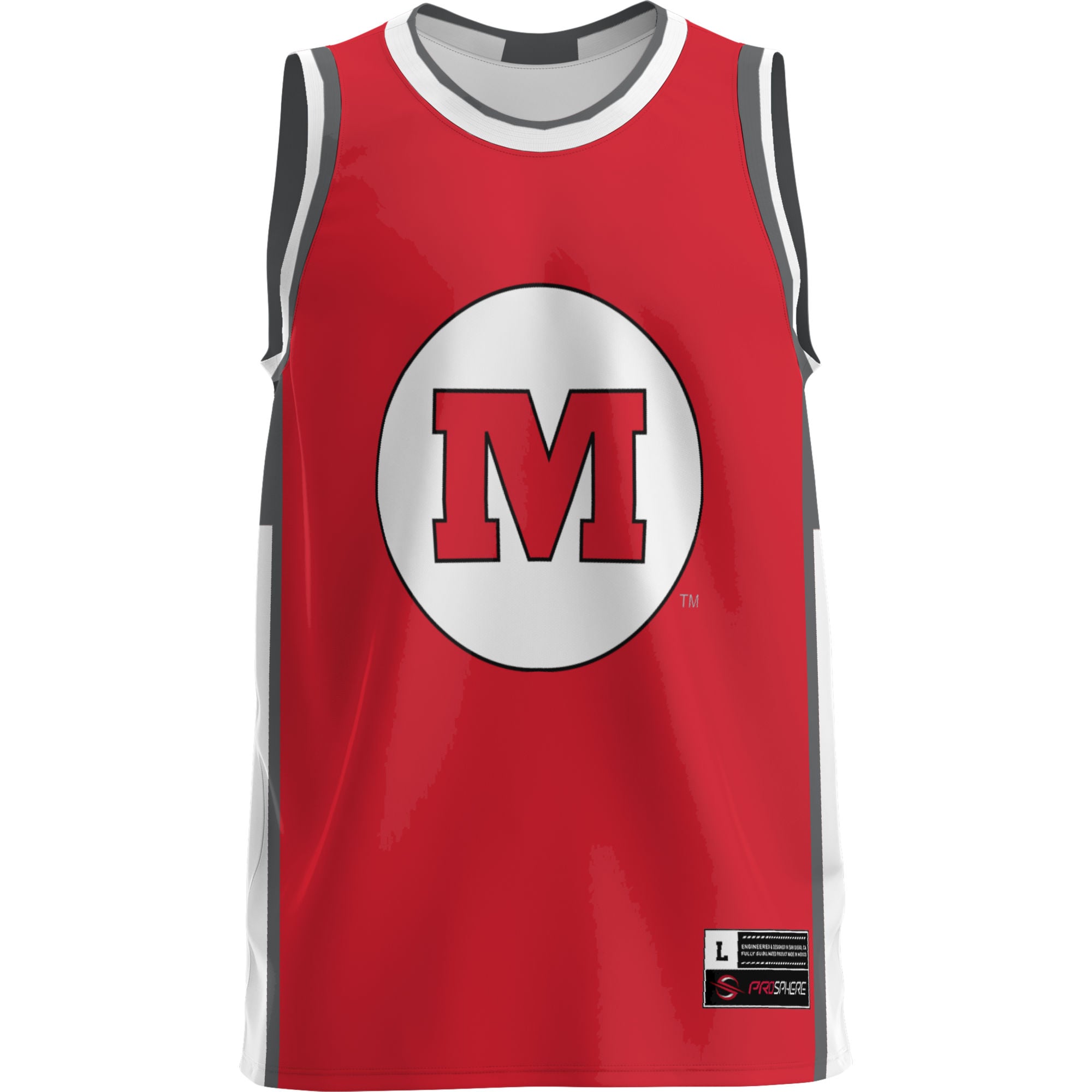 Monmouth College Fighting Scots Lightweight Basketball Jersey Red - front view