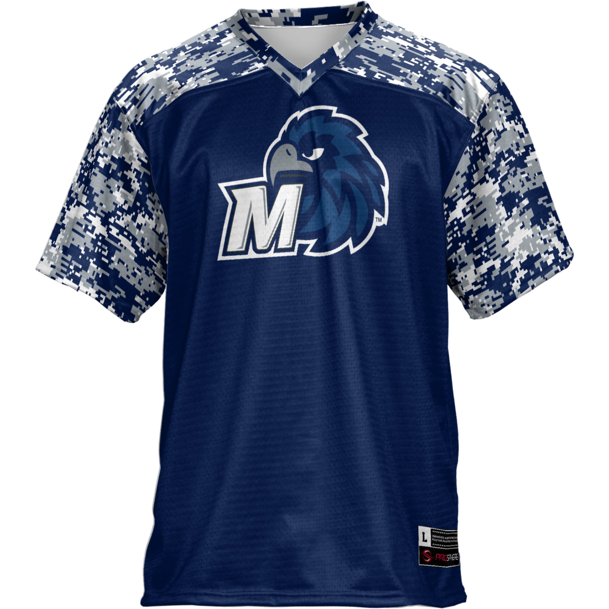 Monmouth Hawks Football Jersey Navy - front view