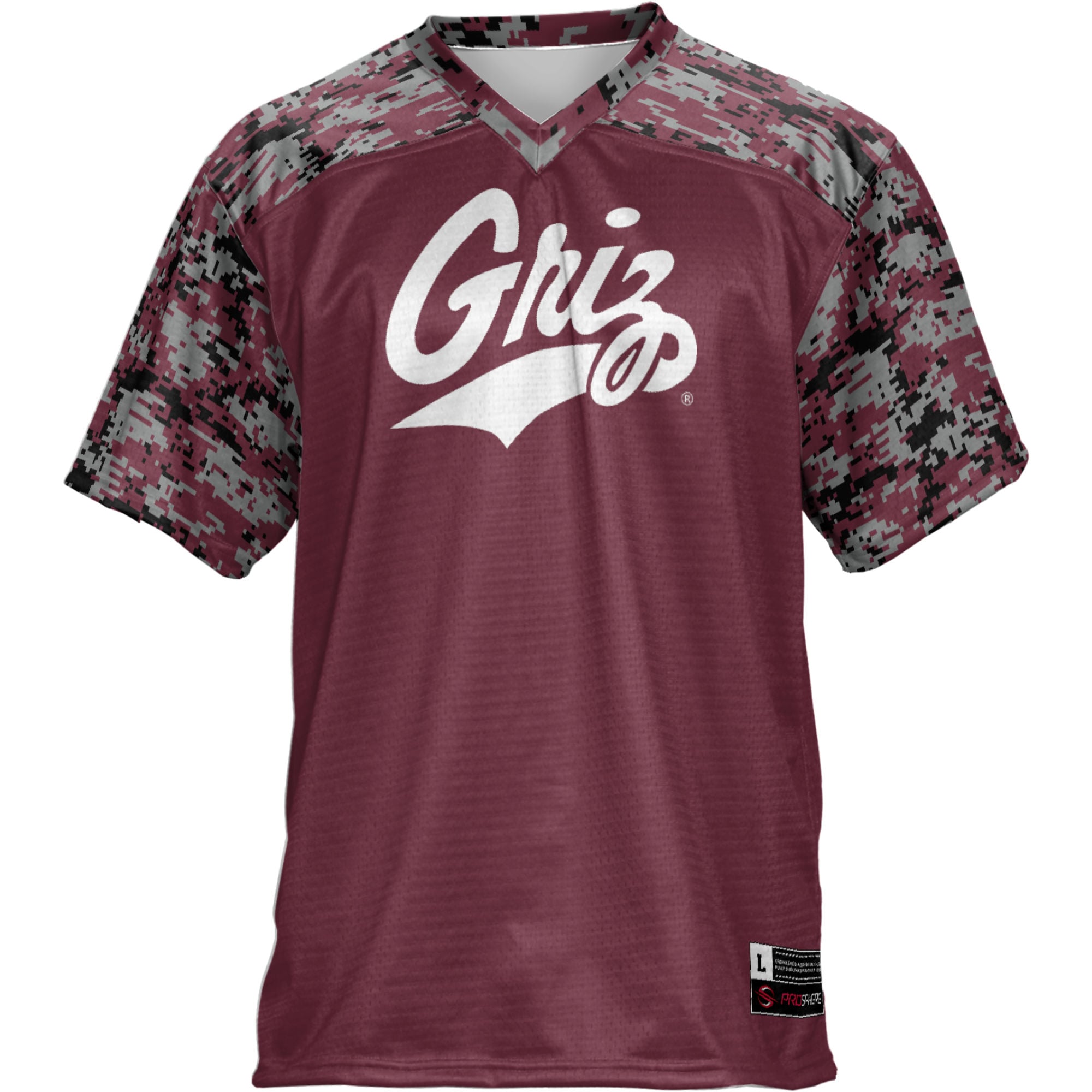 Montana Grizzlies Football Jersey Maroon - front view