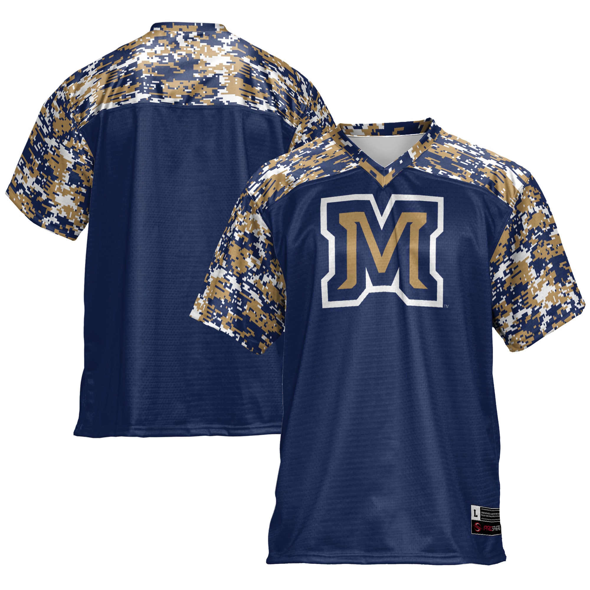 Montana State Bobcats Football Jersey Blue - front and back view