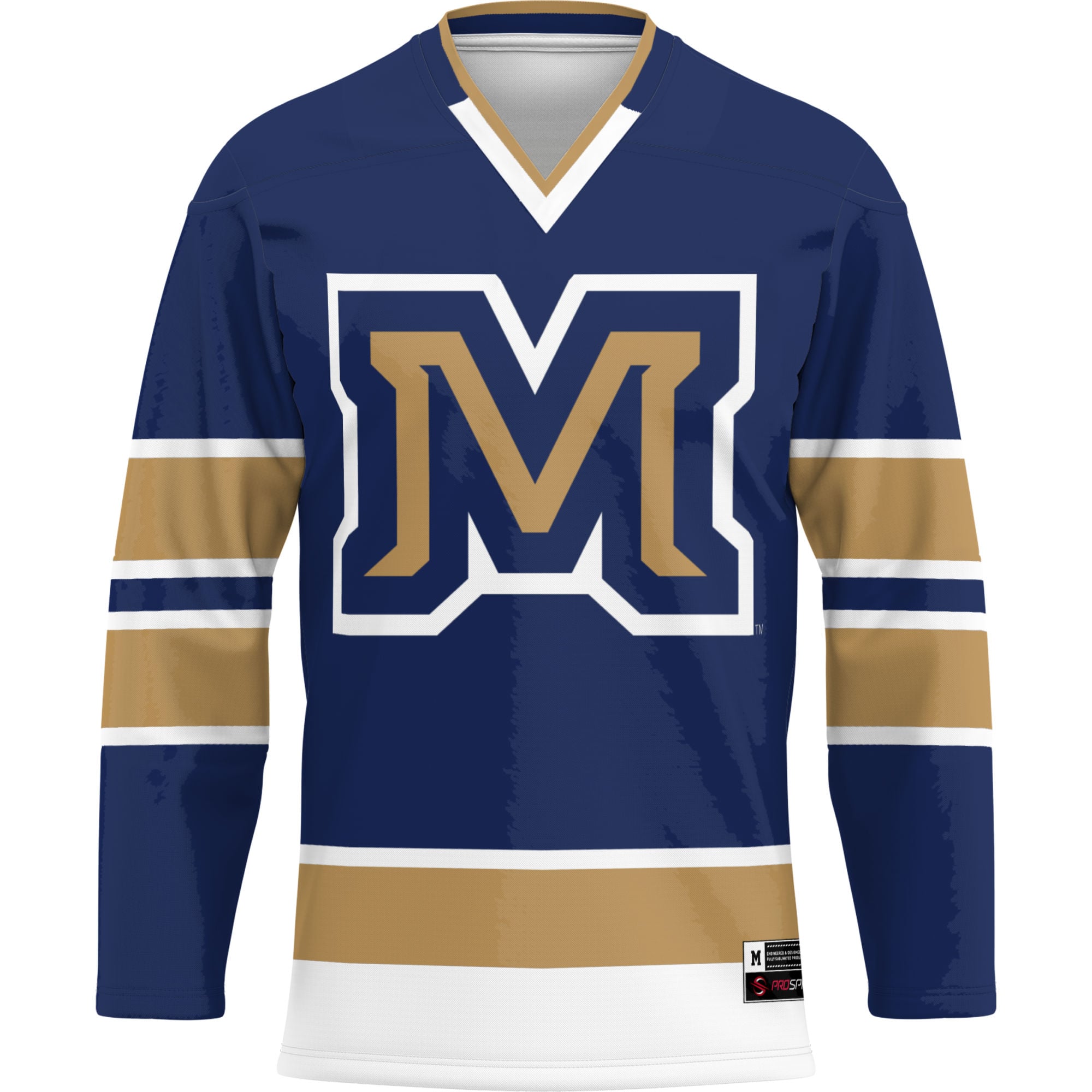 Montana State Bobcats Hockey Jersey Blue - front view