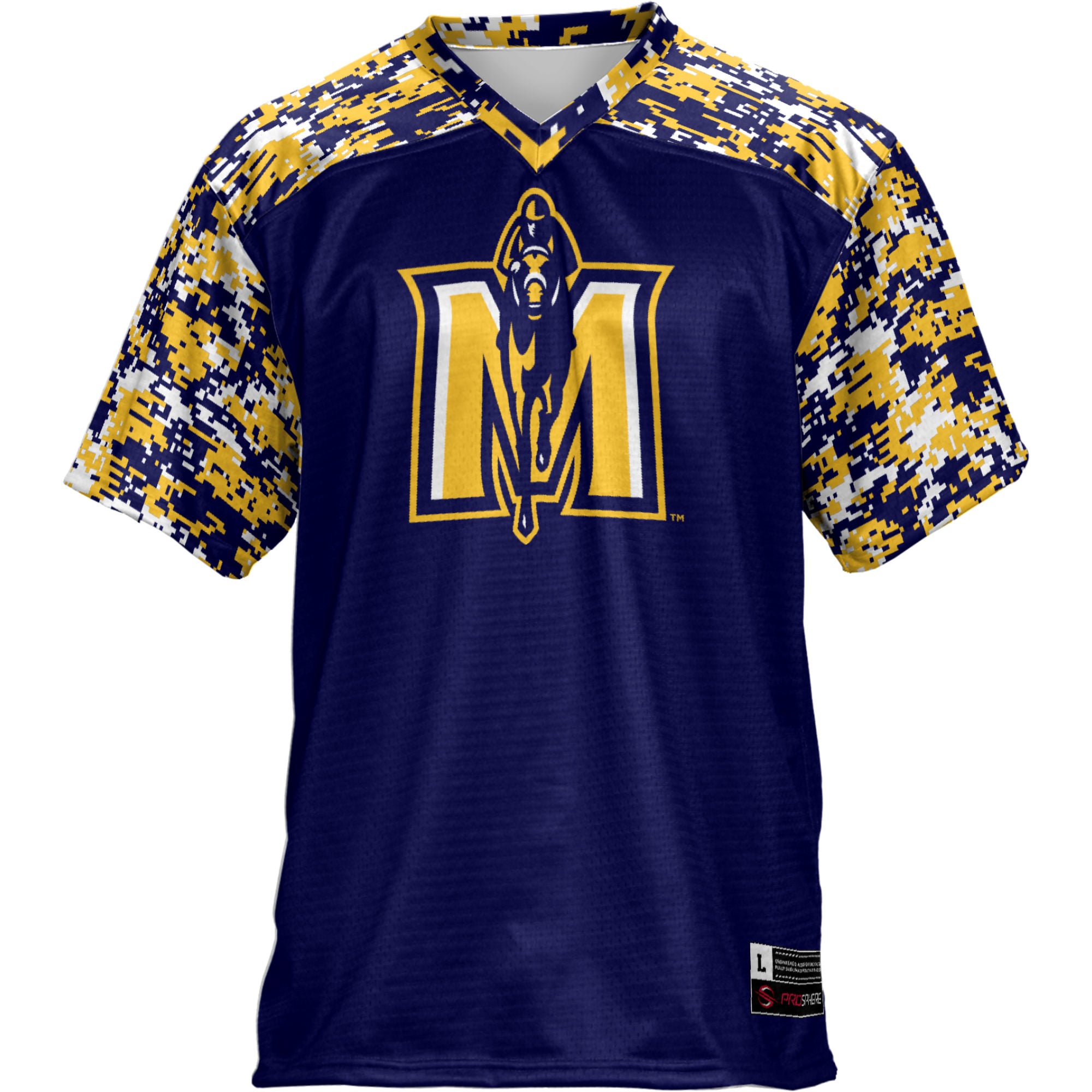 Murray St. Racers Football Jersey Navy - front view