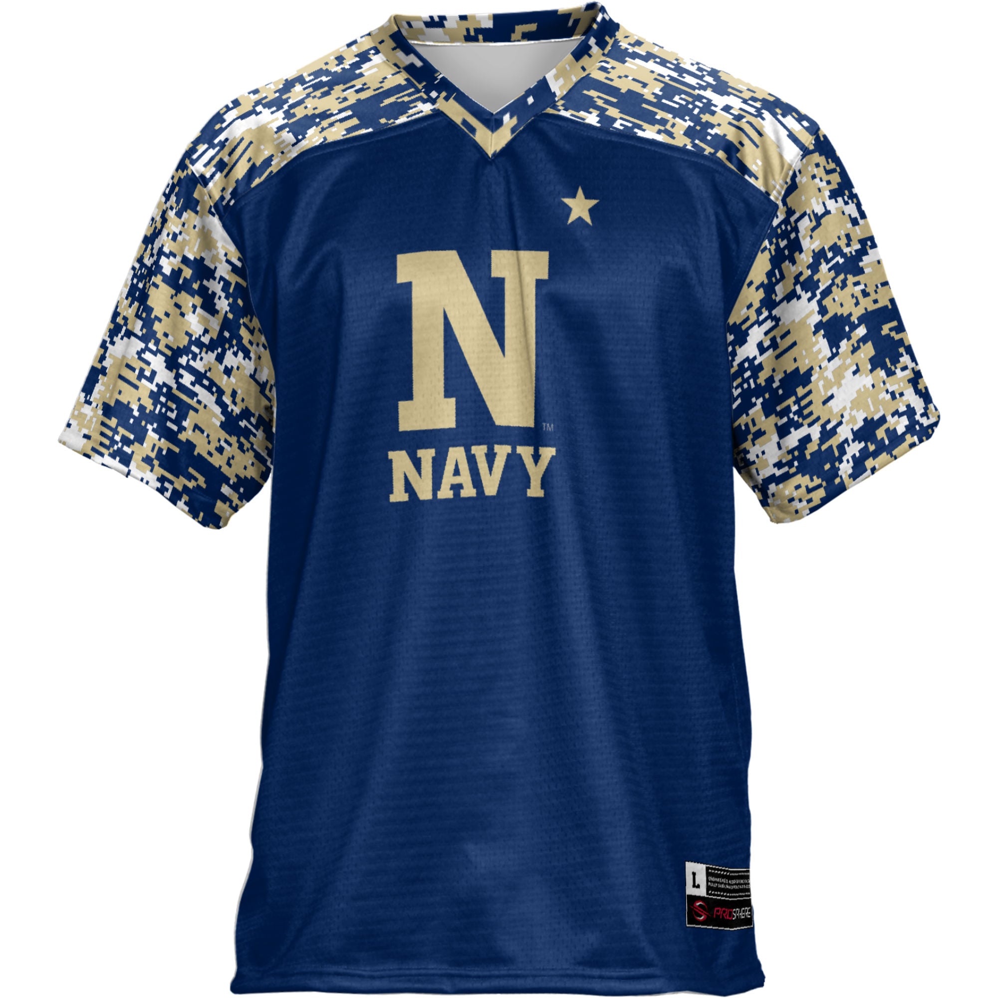 Navy Midshipmen Football Jersey Navy - front view