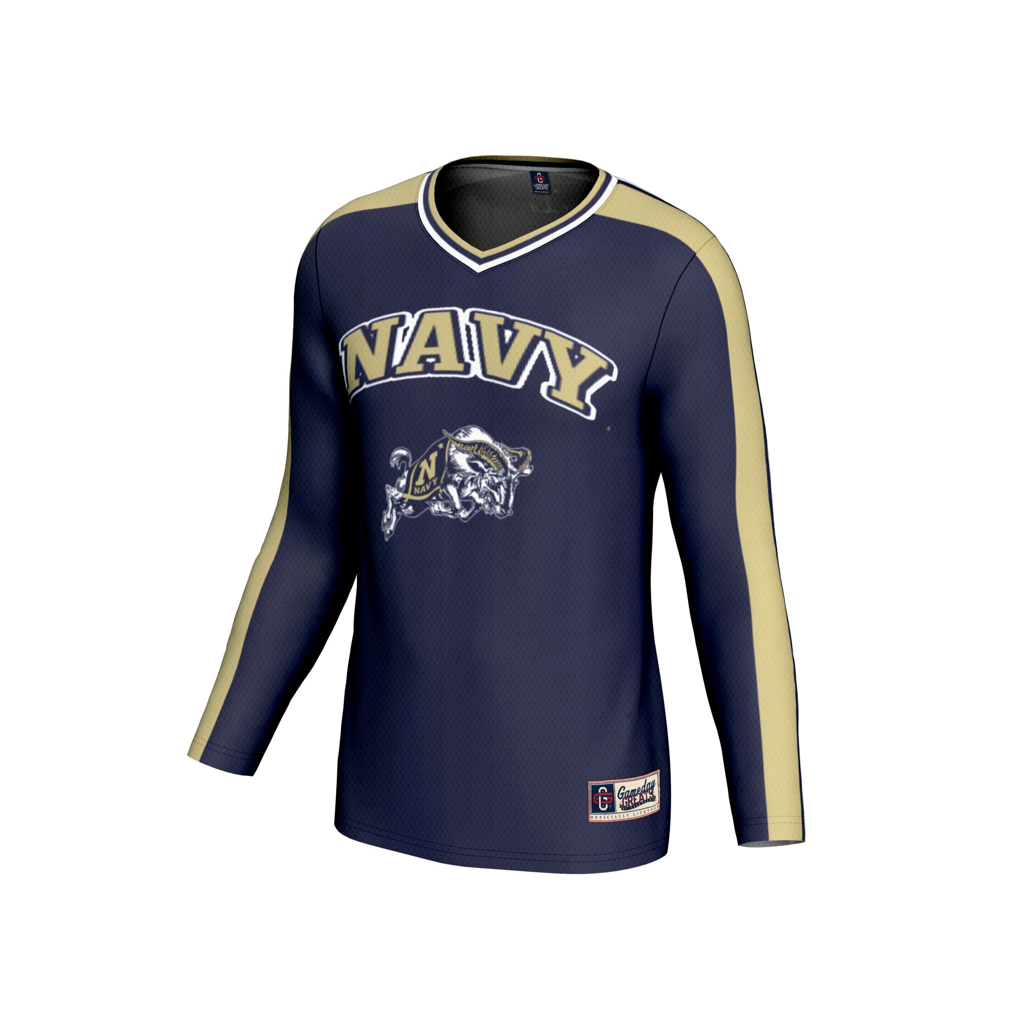 Navy Midshipmen Unisex #1 Lightweight Volleyball Fashion Jersey Navy - front view
