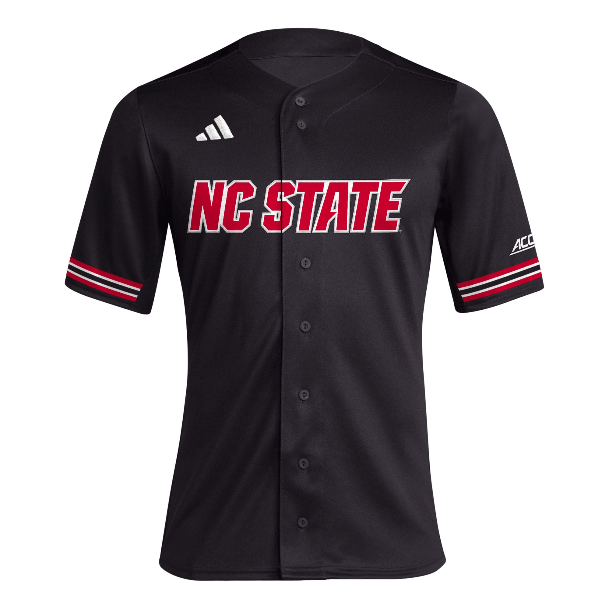 NC State Wolfpack Baseball Jersey Black - front view
