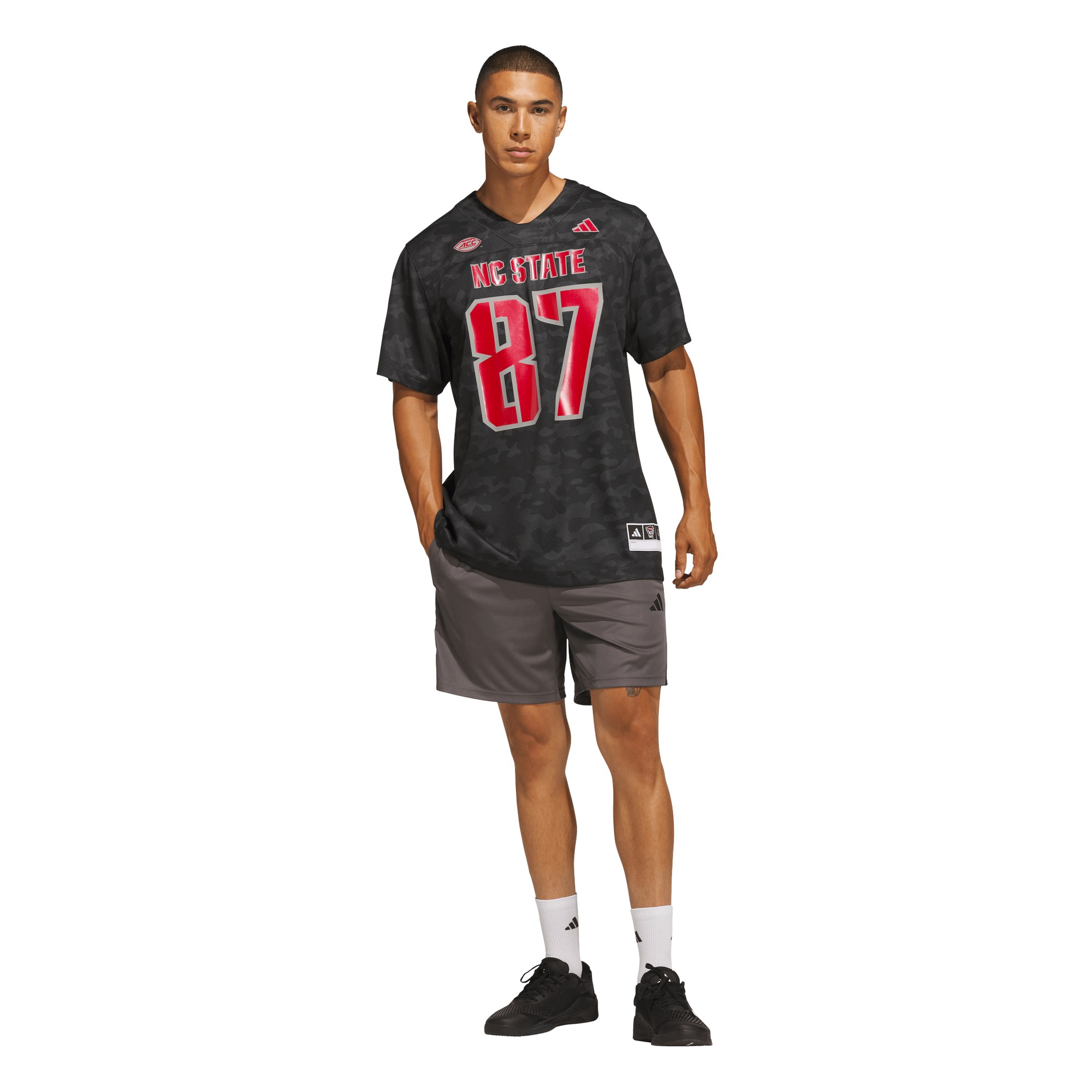 #87 NC State Wolfpack Honor & Support Strategy Jersey Black - back view