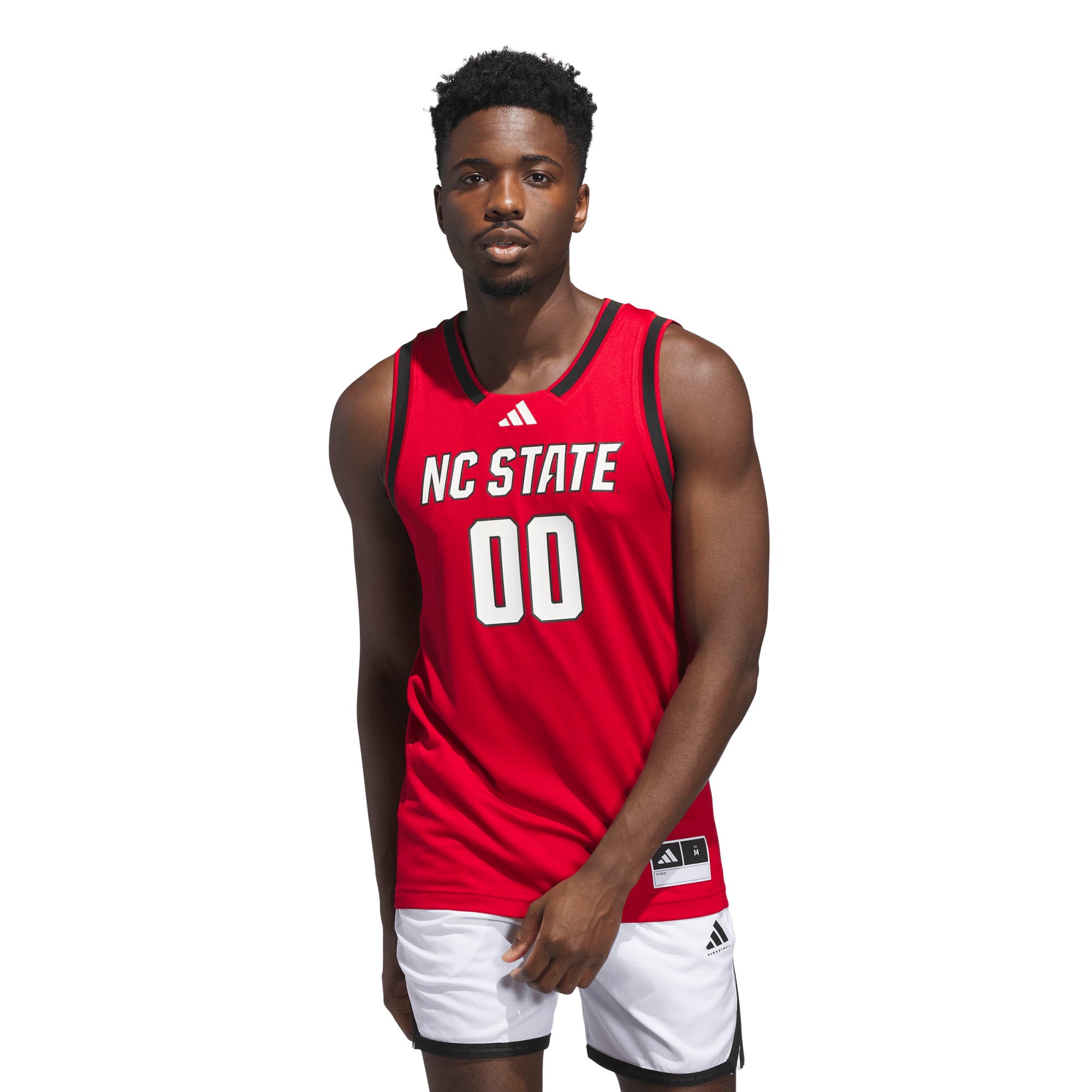 #00 NC State Wolfpack Jersey Red - front and back view