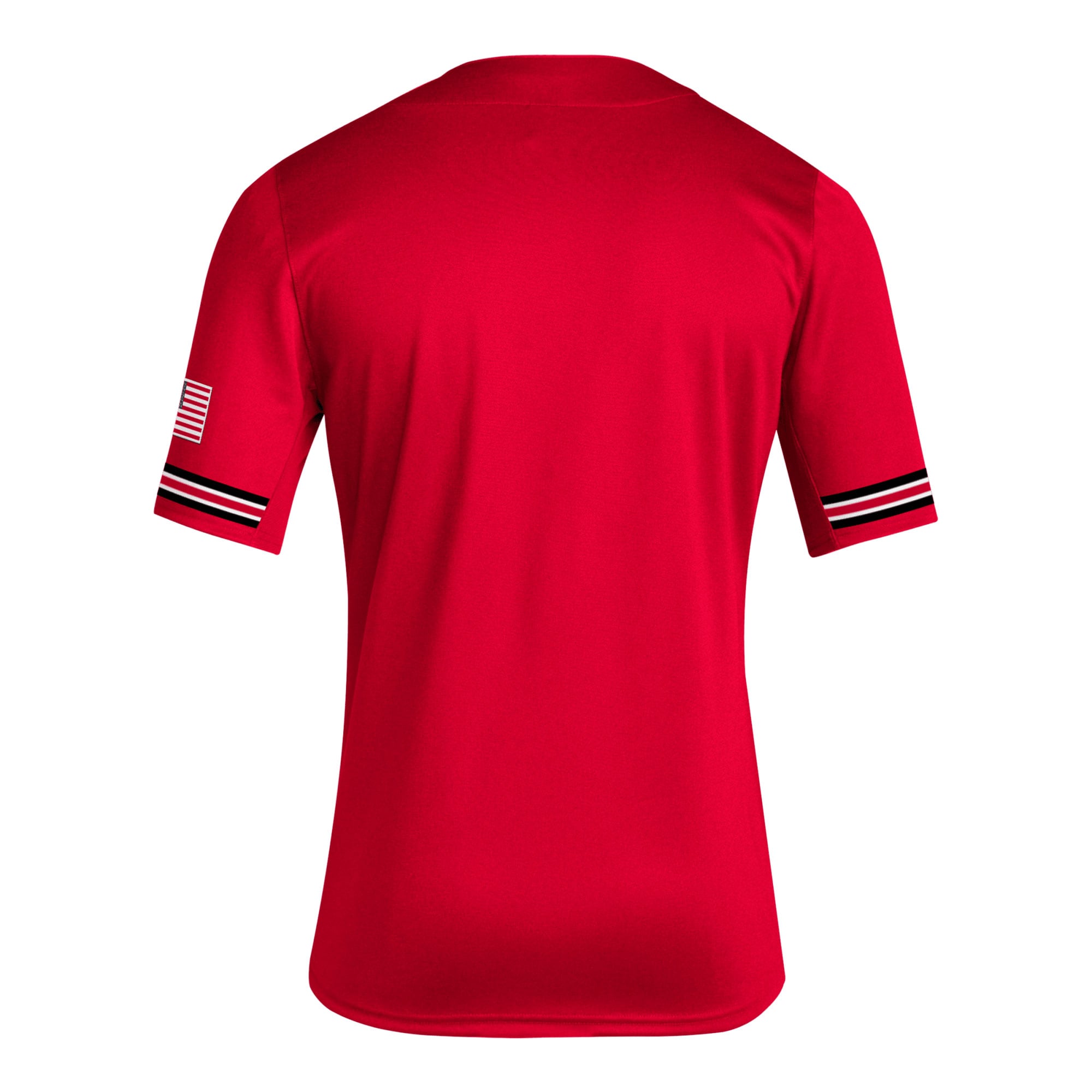NC State Wolfpack Reverse Retro Baseball Jersey Red - back view