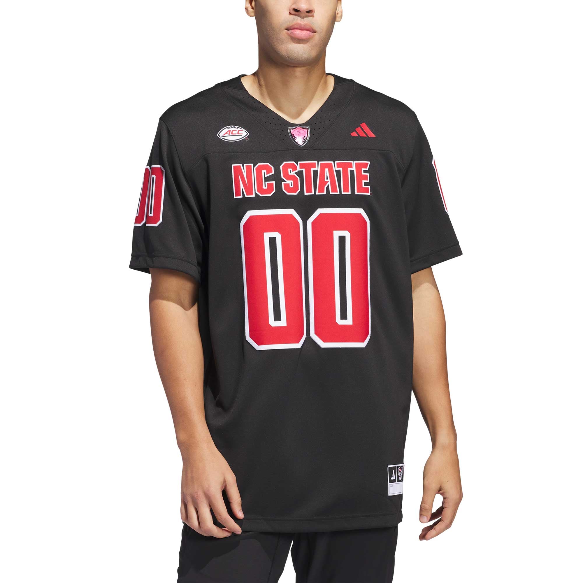 #00 NC State Wolfpack Strategy Jersey Black - front view